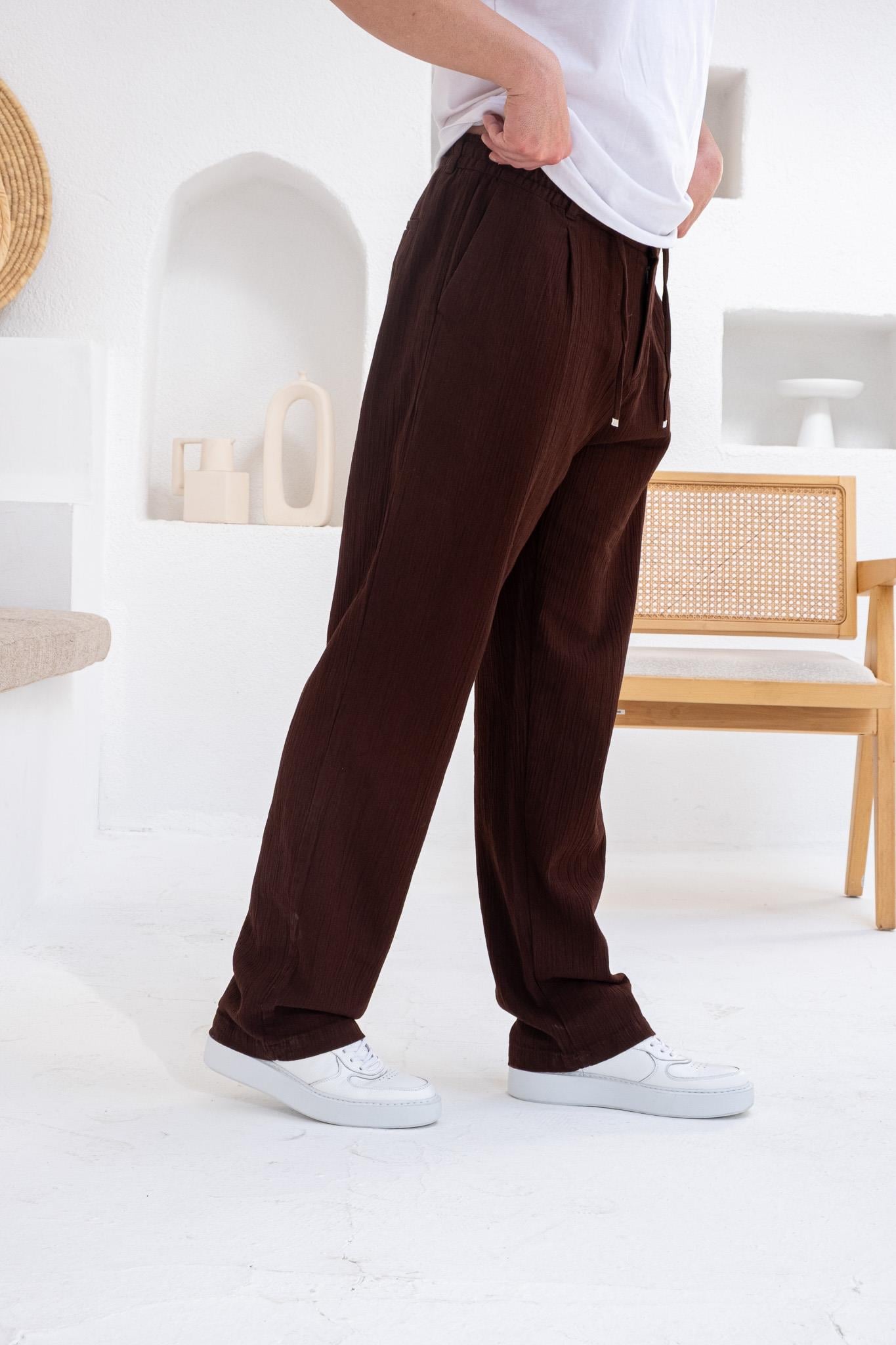 Fırçalı Modal Kumaş Rahat Kalıp Jogger (JGKA33) 