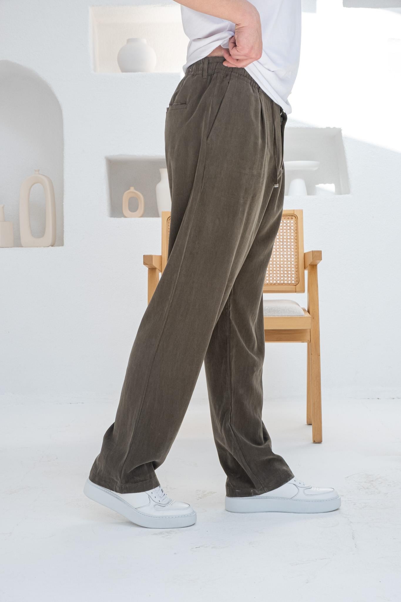 Fırçalı Modal Kumaş Rahat Kalıp Jogger (JGH32)