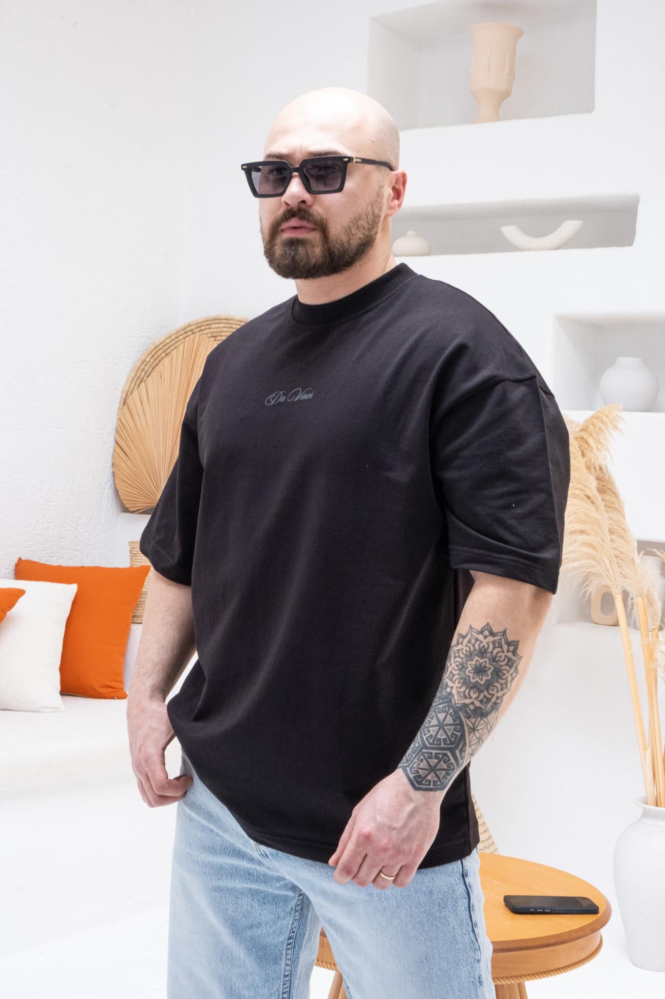 Göğüs Sırt Kabartma Baskılı Oversize T-shirt(TSS59)