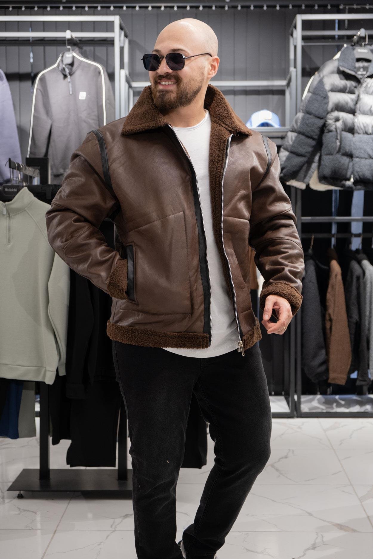 İçi Kürklü Deri Mont (MRCKK09)