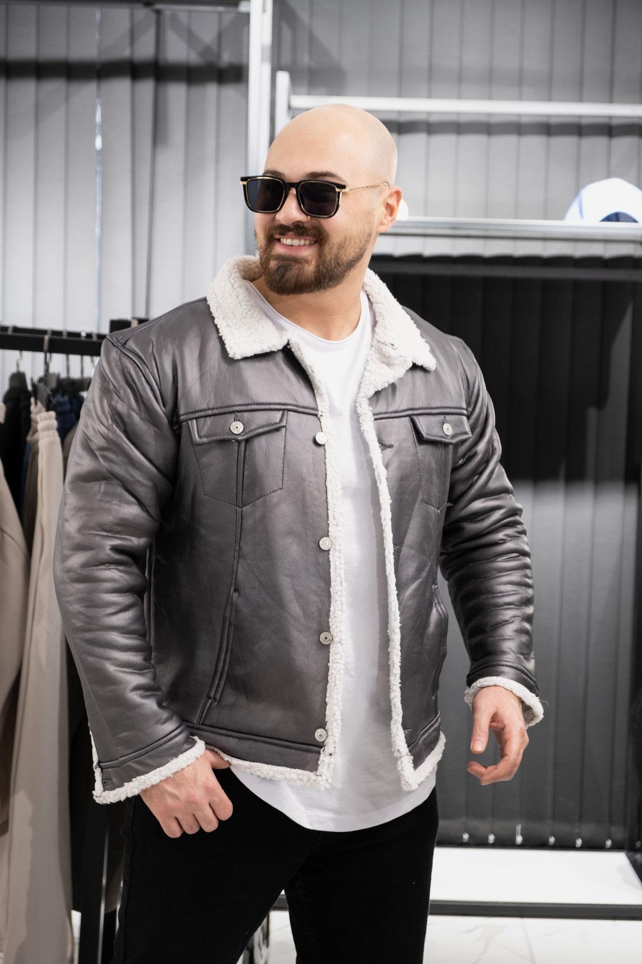 İçi Kürklü Mont (SRM-GRİ)