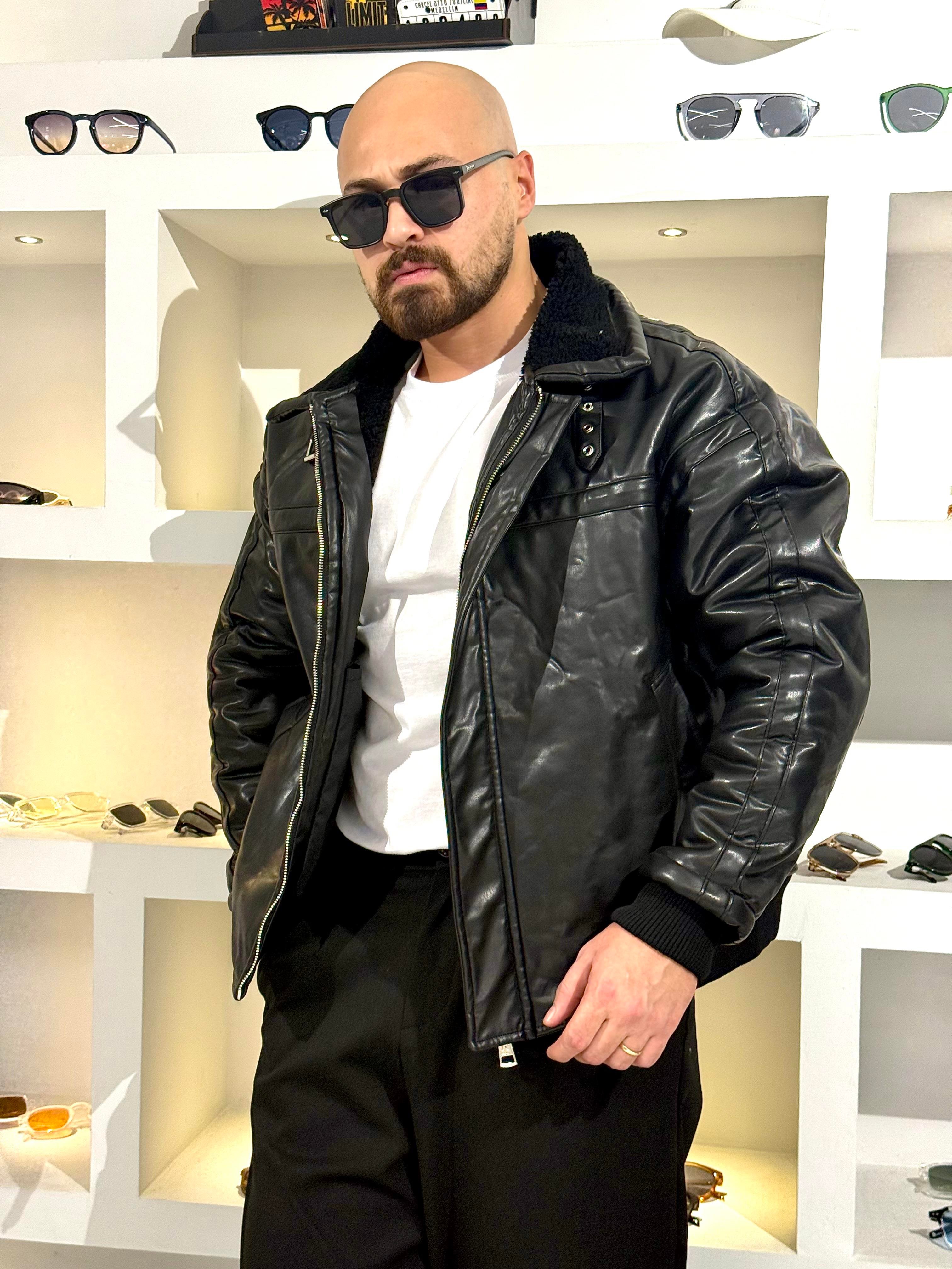 İçi Kürklü Rahat Kalıp Deri Mont (MTS57)