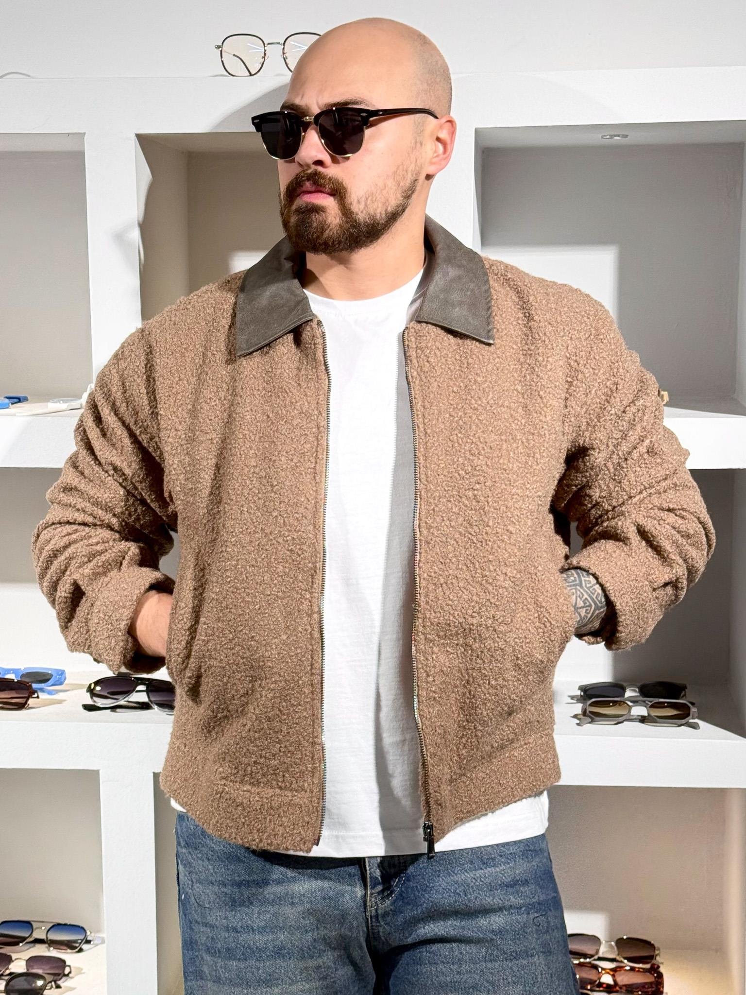 İthal Kıvırcık Kaşe Mont (MTKA65)