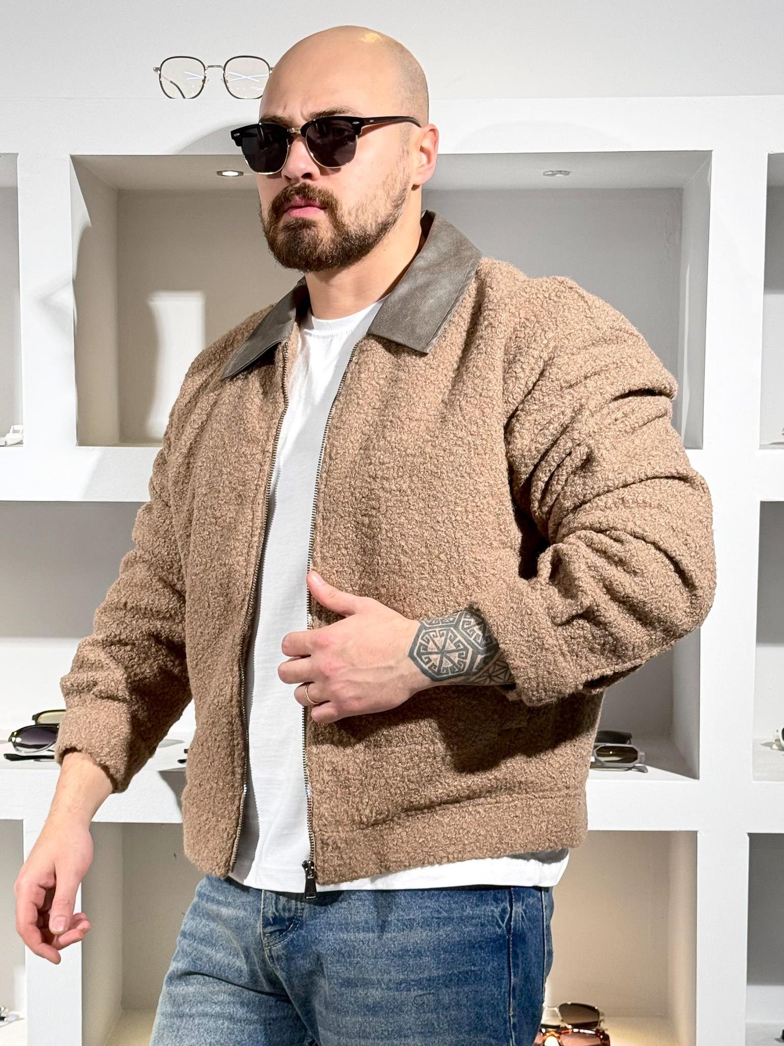 İthal Kıvırcık Kaşe Mont (MTKA65)