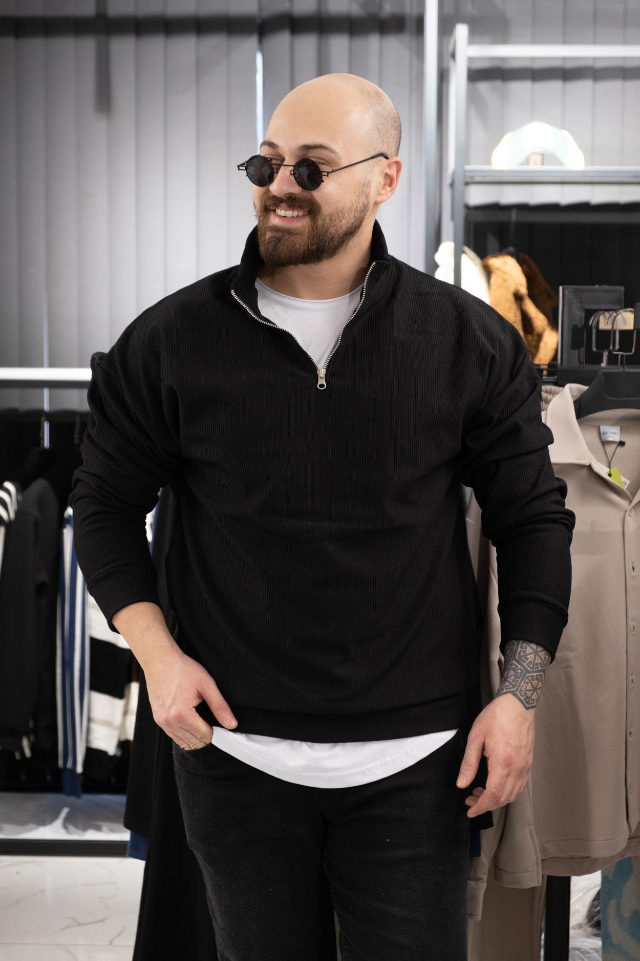Jakarlı Şardonlu Rahat Kalıp Sweatshirt (K-SWTS7)