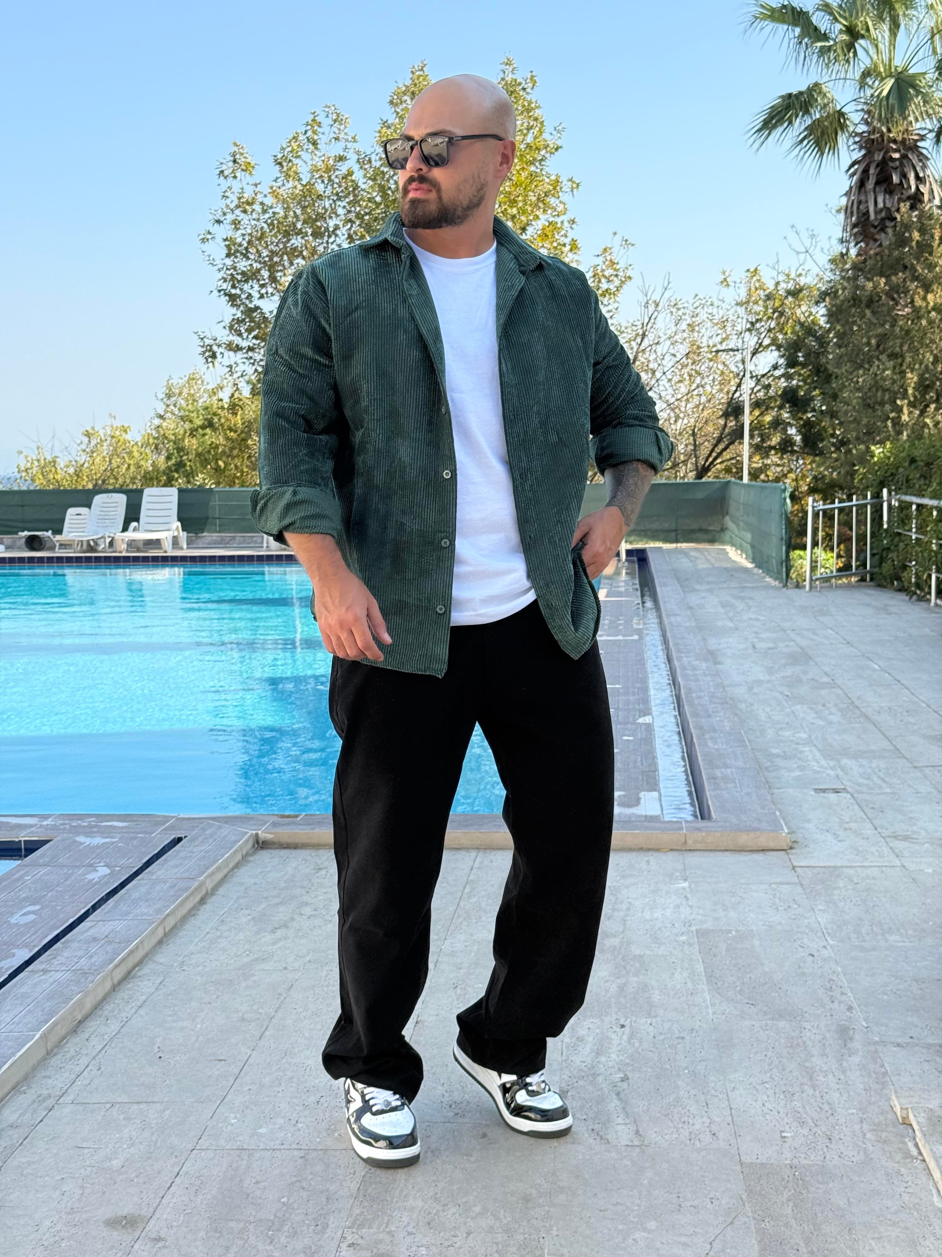 Kadife Kumaş Rahat Kalıp Gömlek (GMY44)