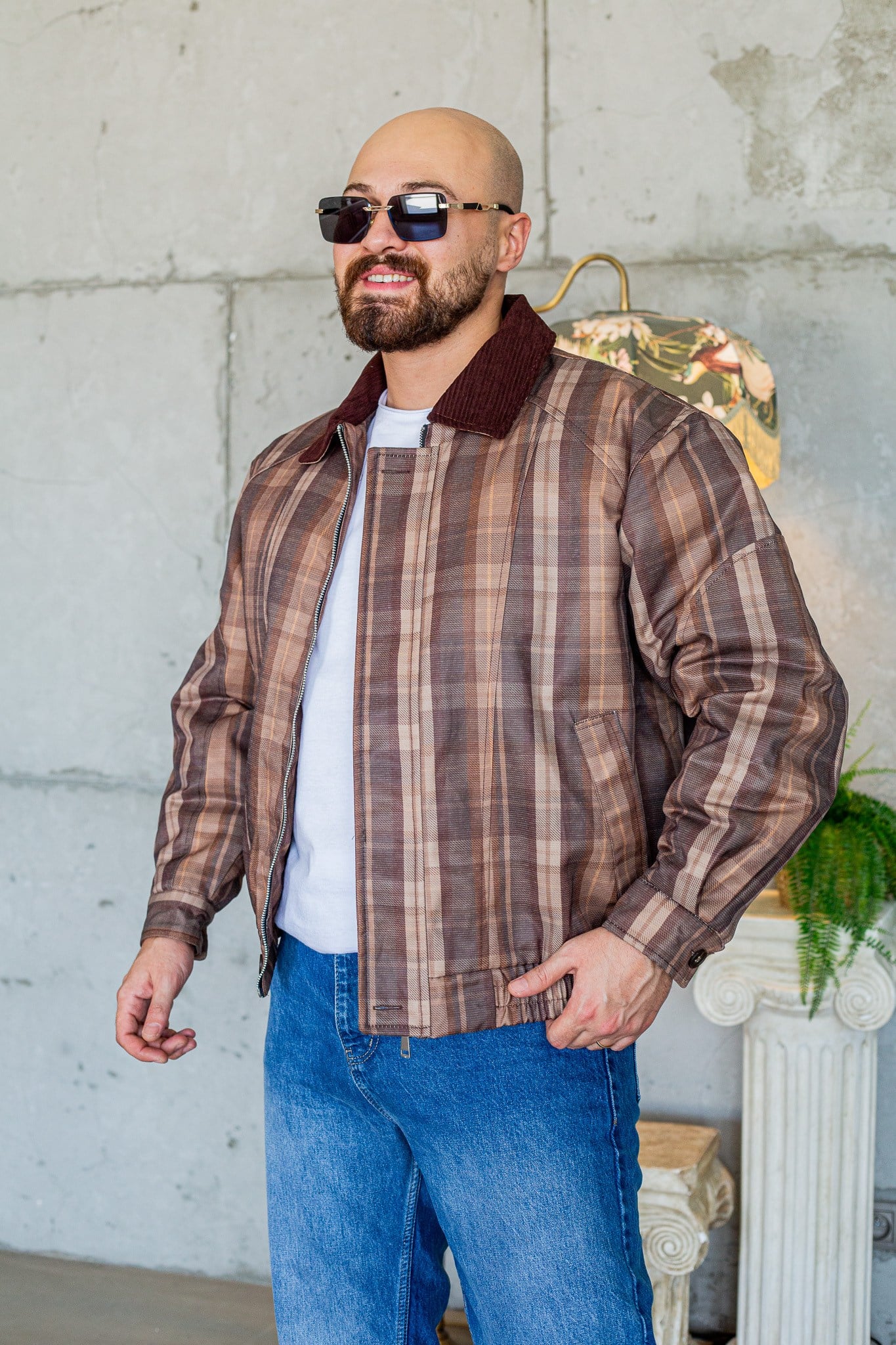 Kadife Yaka Detaylı Oversize Bomber Mont (MTKA79)