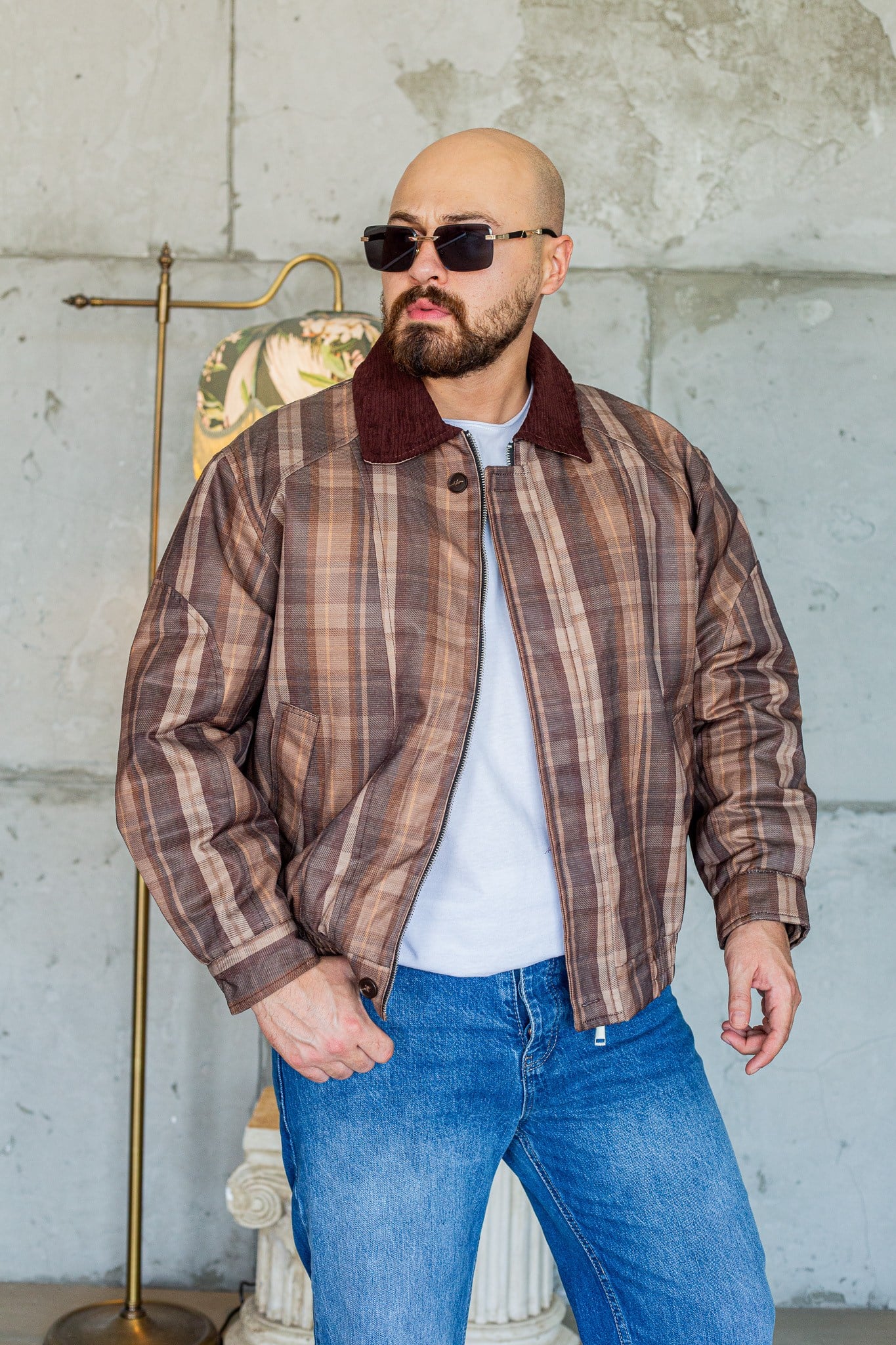 Kadife Yaka Detaylı Oversize Bomber Mont (MTKA79)