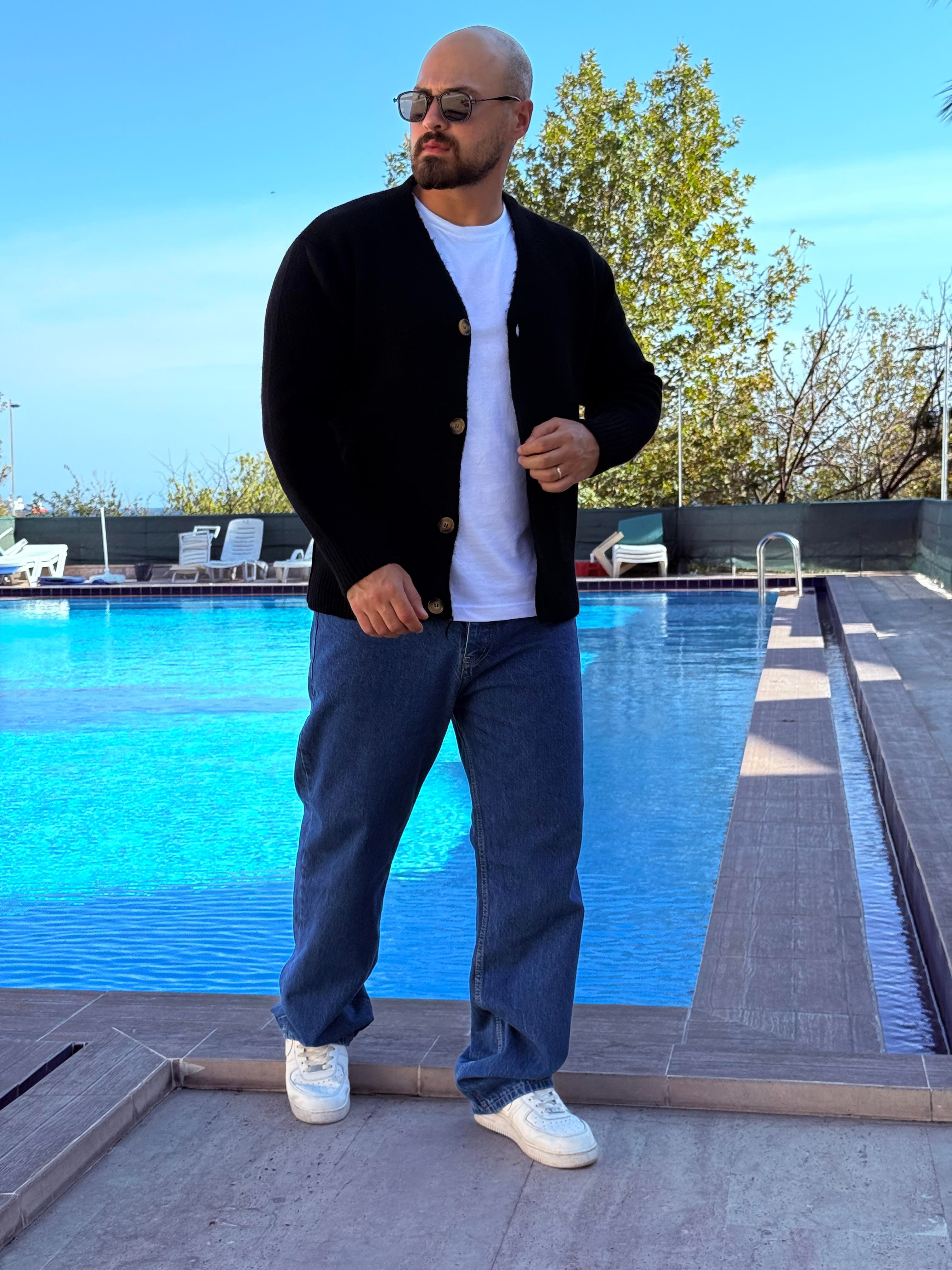 Kalın, Düğmeli Hırka (MEVS44)