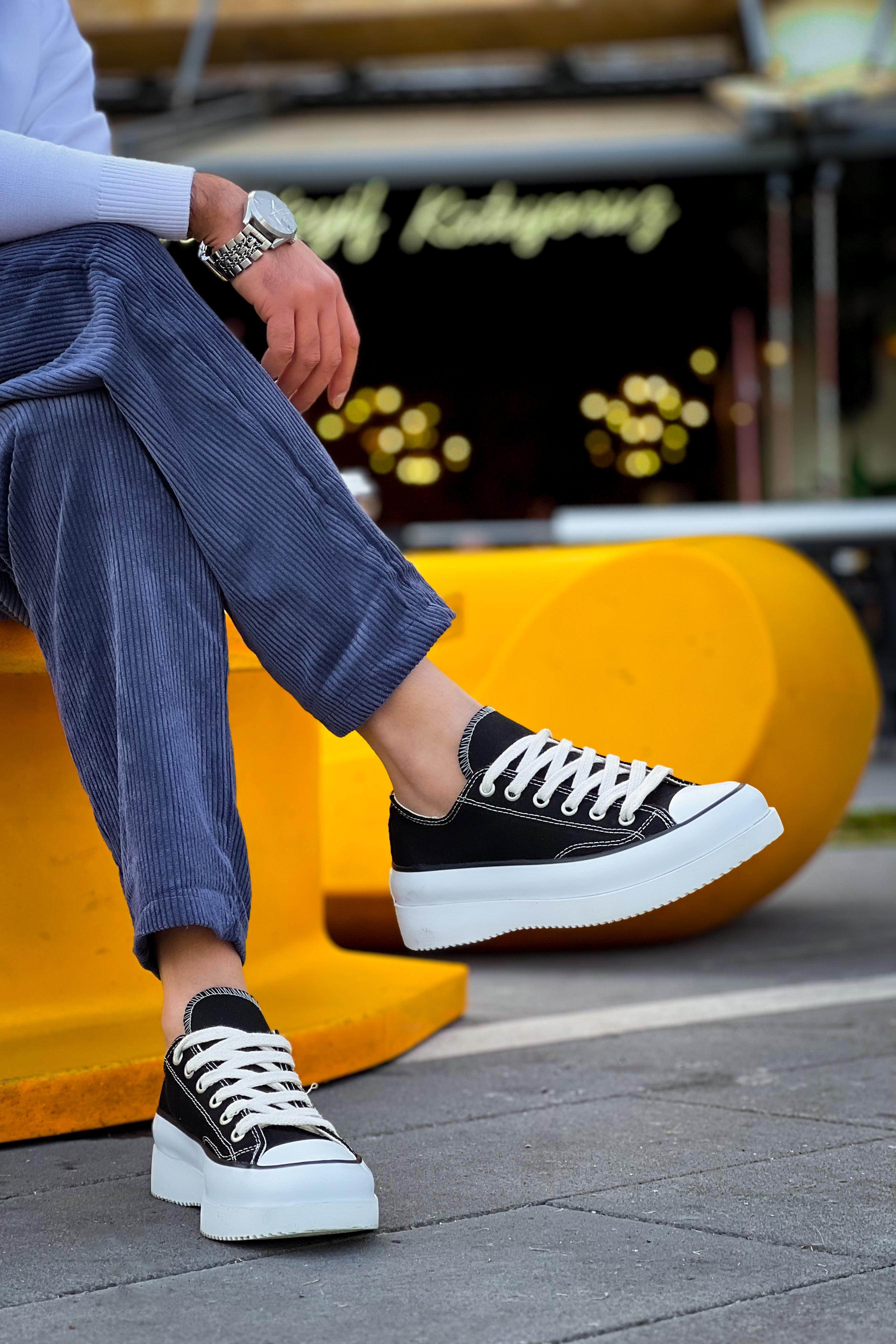 Kalın Tabanlı Günlük Sneaker Ayakkabı (AYK14)
