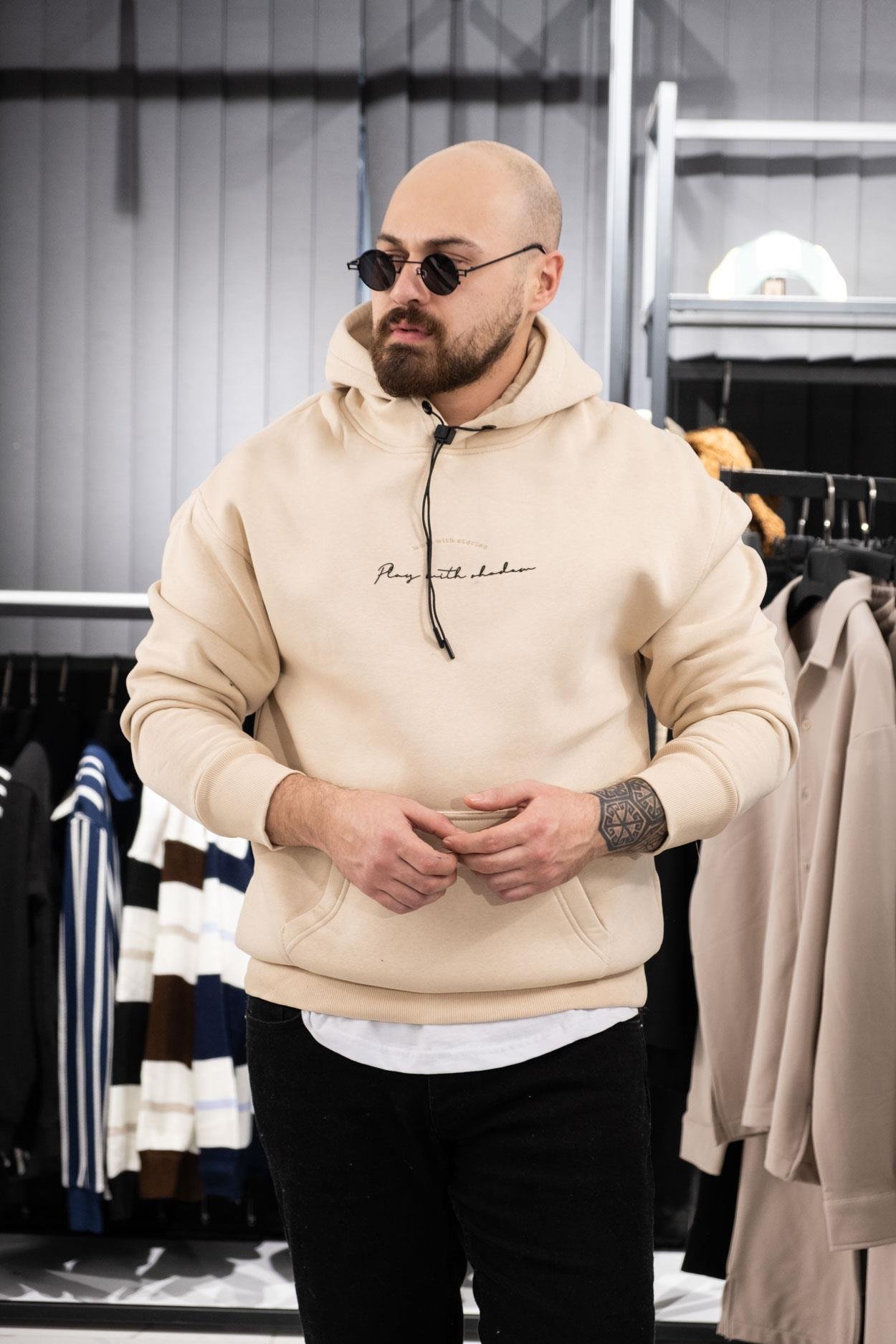 Kapüşonlu Şardonlu Sweatshirt (K-SWTKK4)
