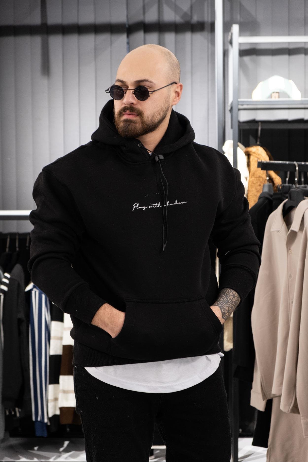 Kapüşonlu Şardonlu Sweatshirt (K-SWTS3)