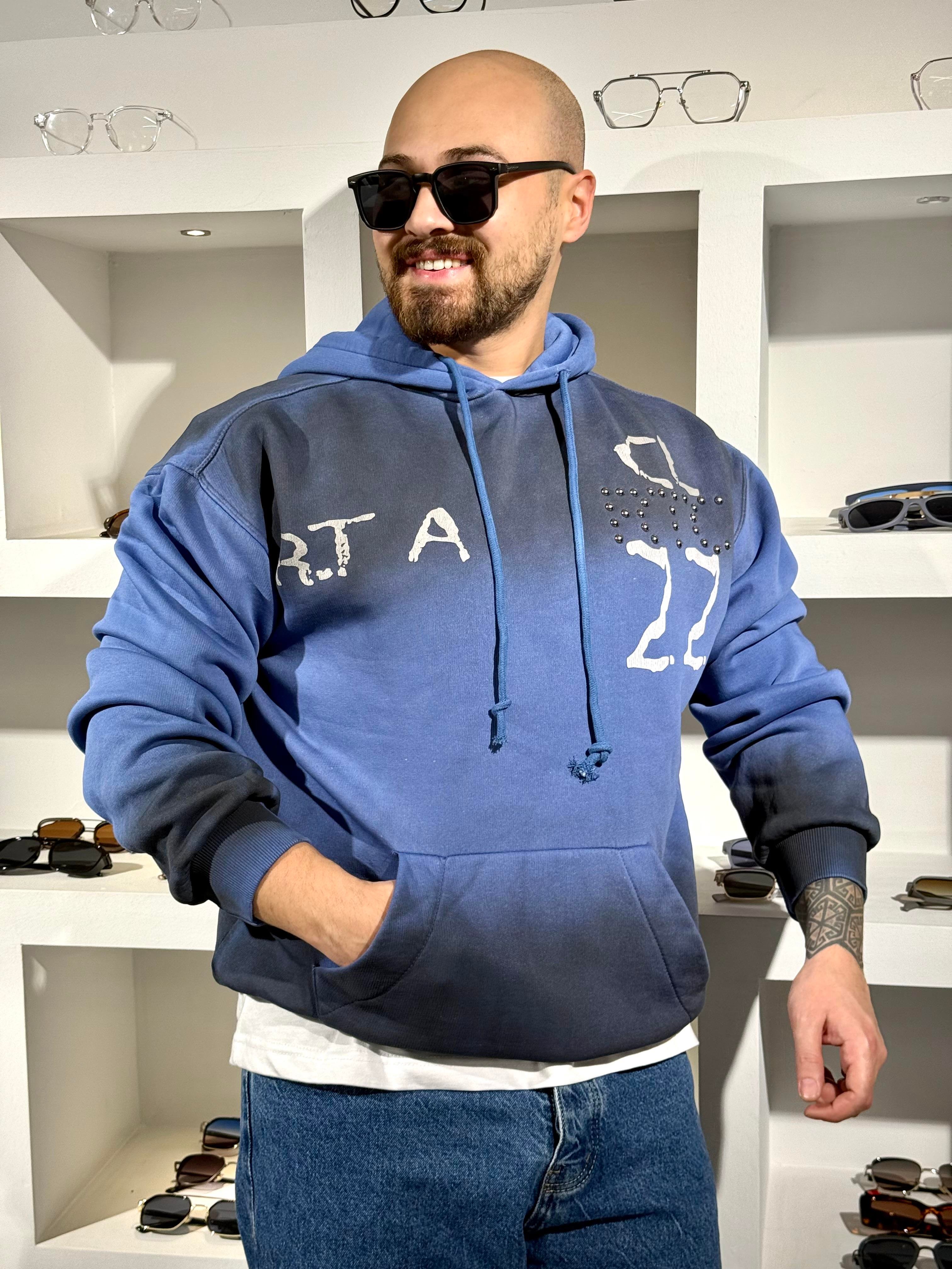 Kapüşonlu Üç İplik Kampanyalı Sweatshirt (SVTL76)