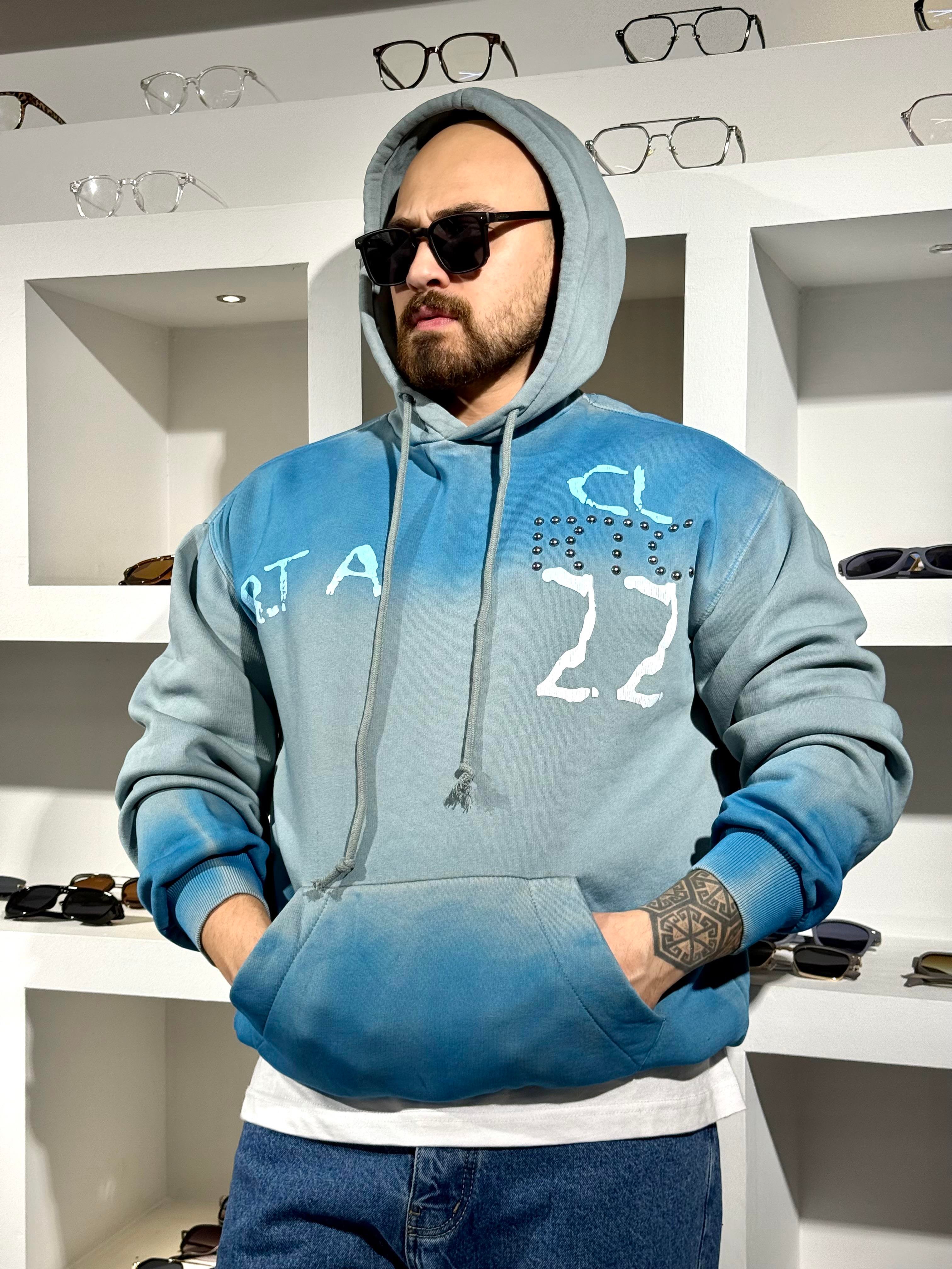 Kapüşonlu Üç İplik Kampanyalı Sweatshirt (SVTM76)