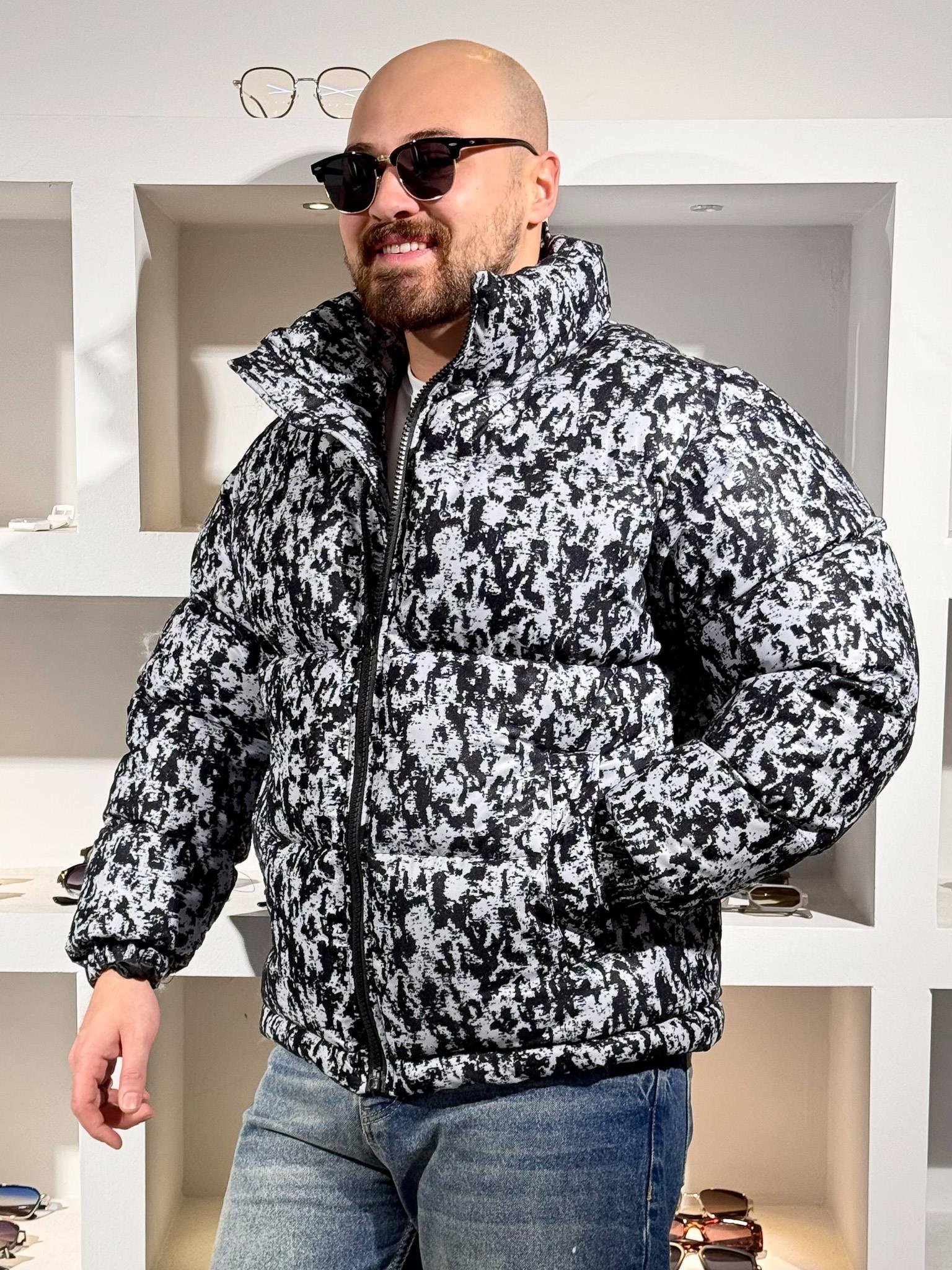 Kendinden Desenli Şişme Mont (MTBS66)