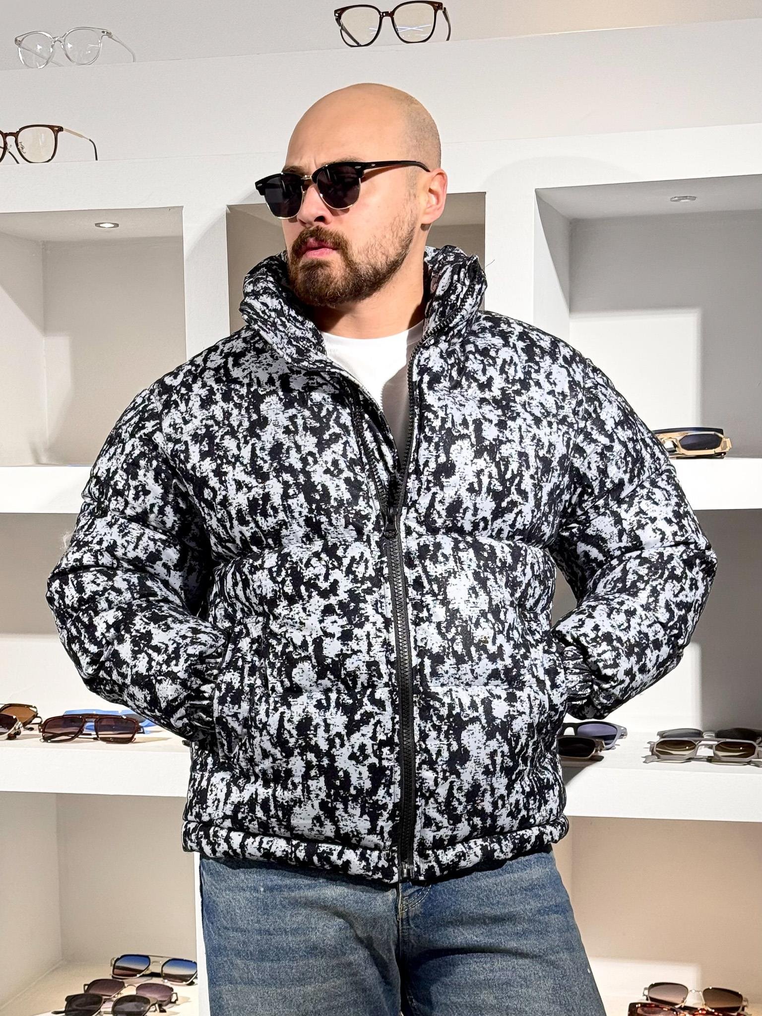 Kendinden Desenli Şişme Mont (MTBS66)