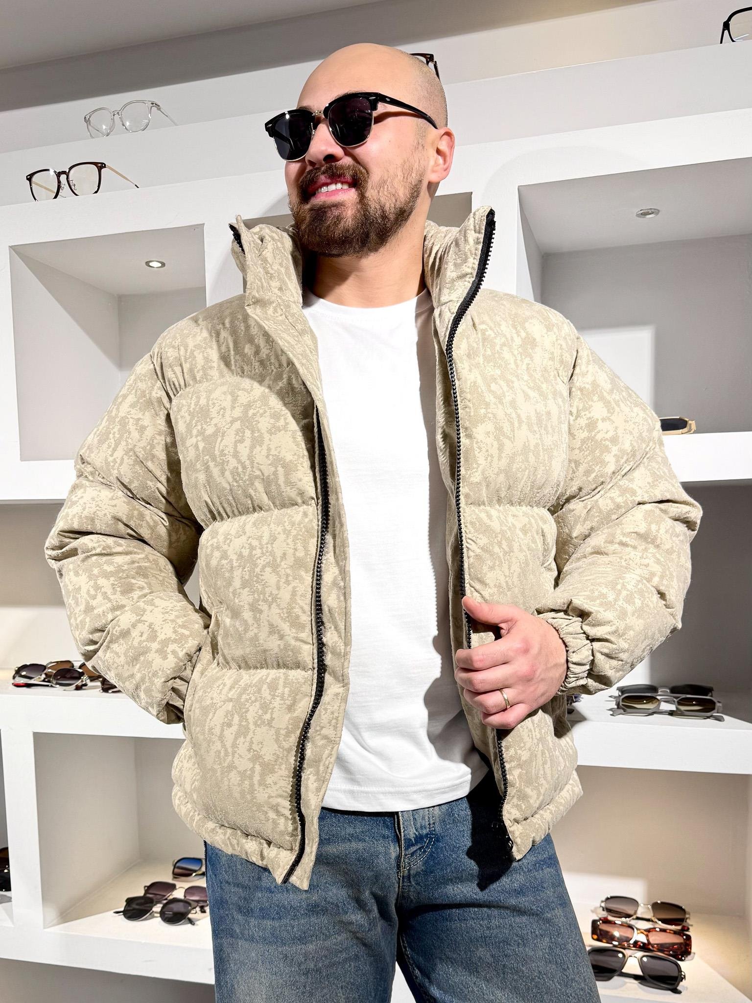 Kendinden Desenli Şişme Mont (MTKR66)