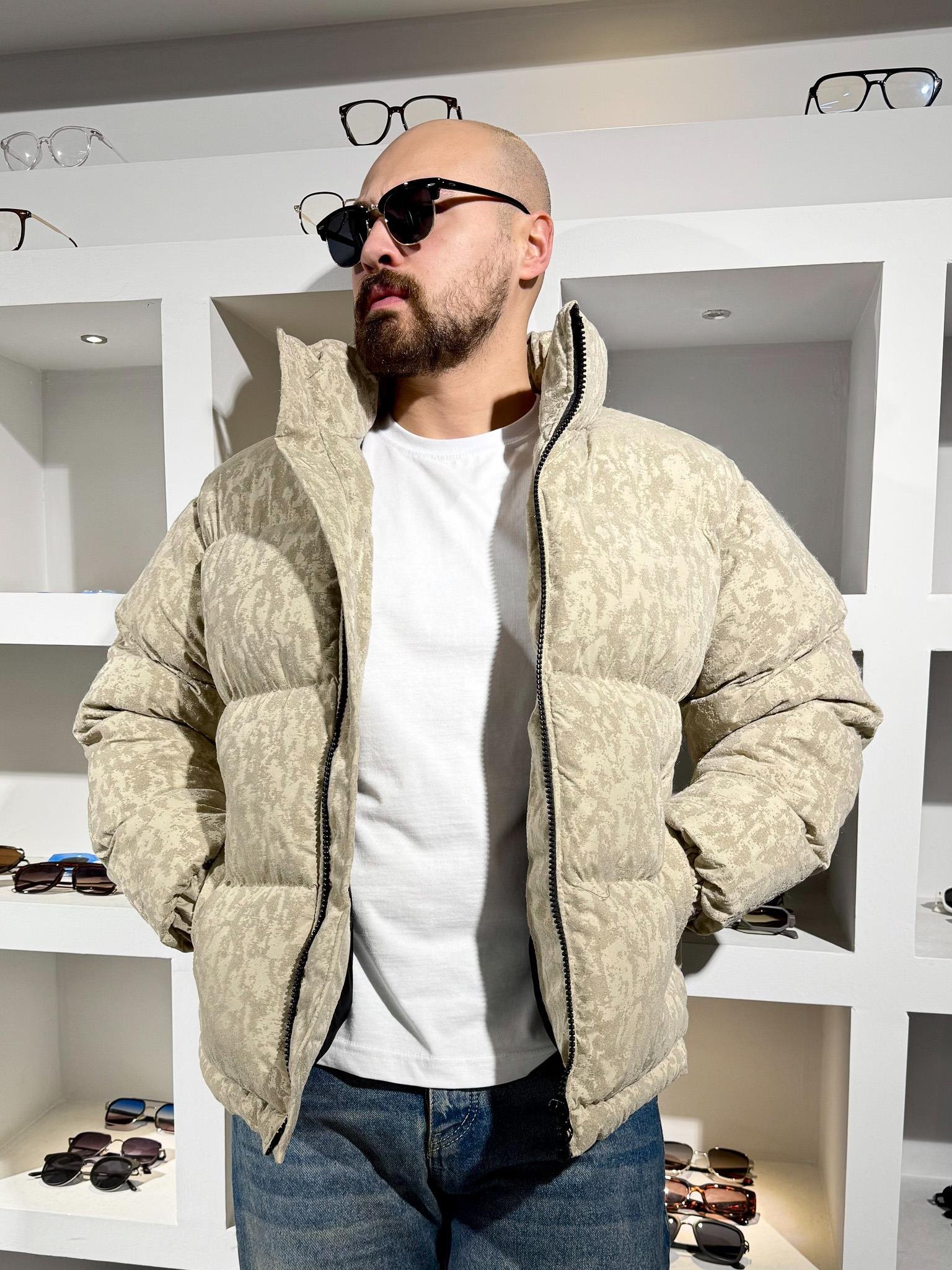 Kendinden Desenli Şişme Mont (MTKR66)