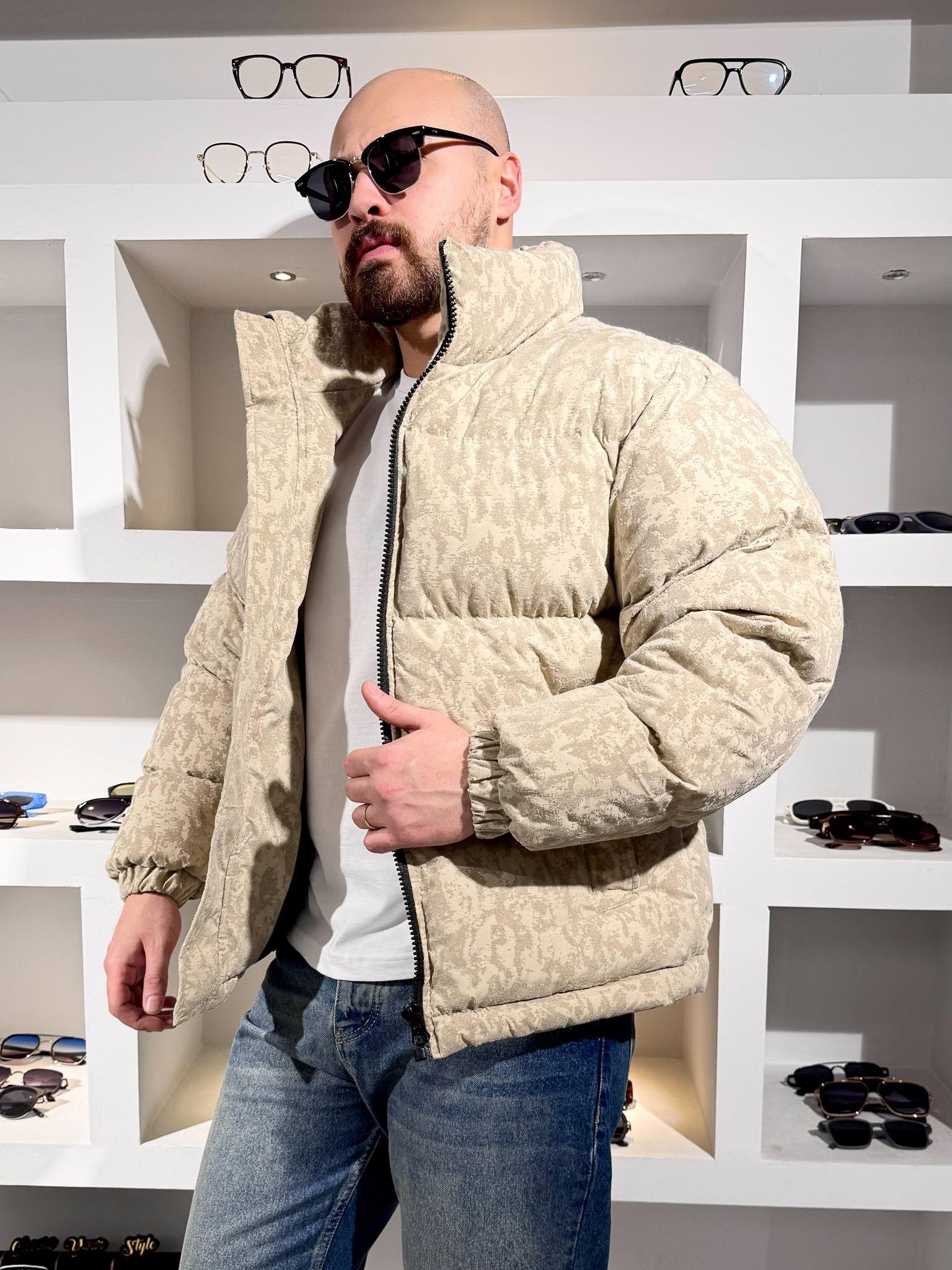 Kendinden Desenli Şişme Mont (MTKR66)