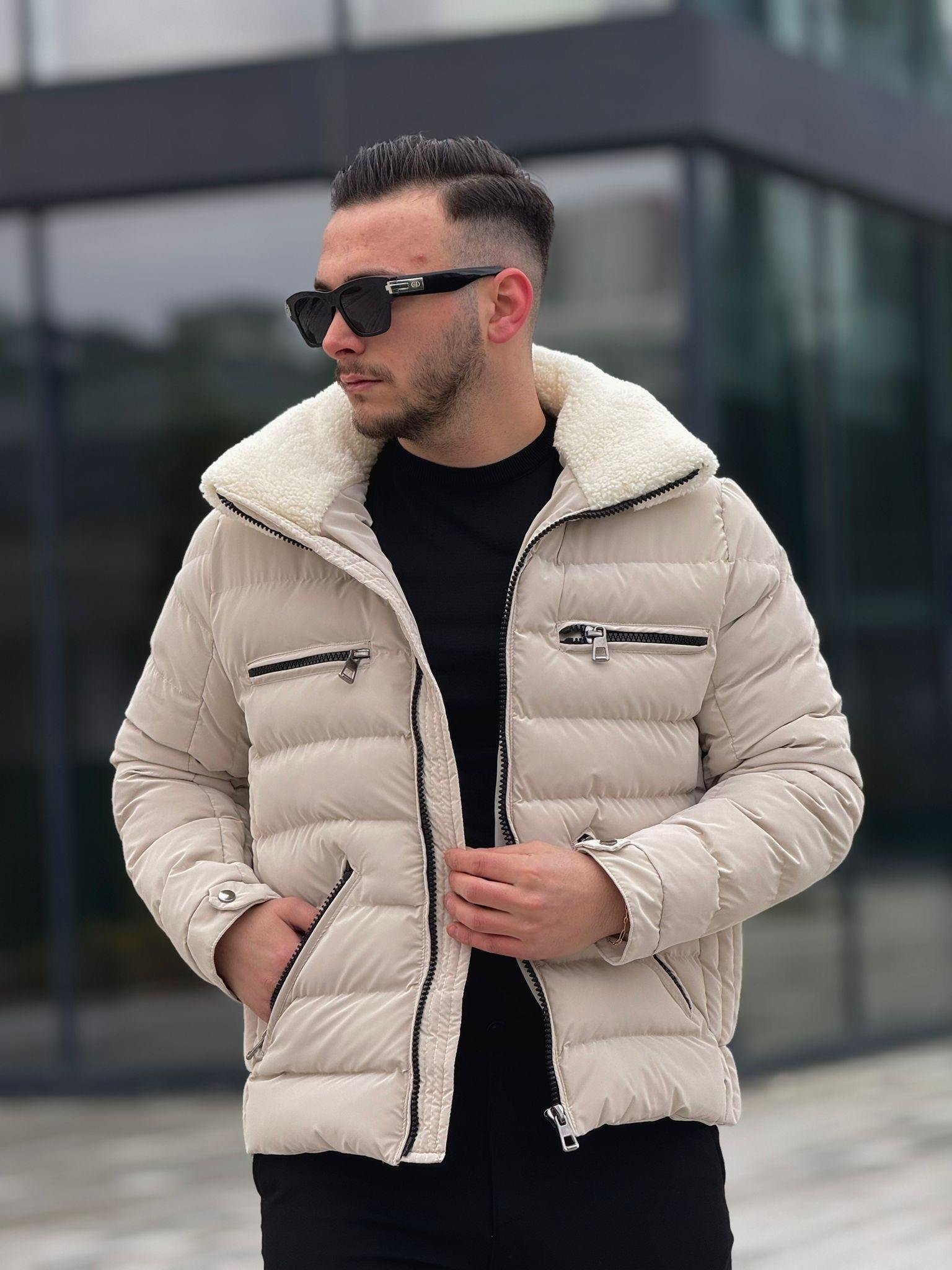 Kürklü Yakalı Şişme Mont (İGK14)