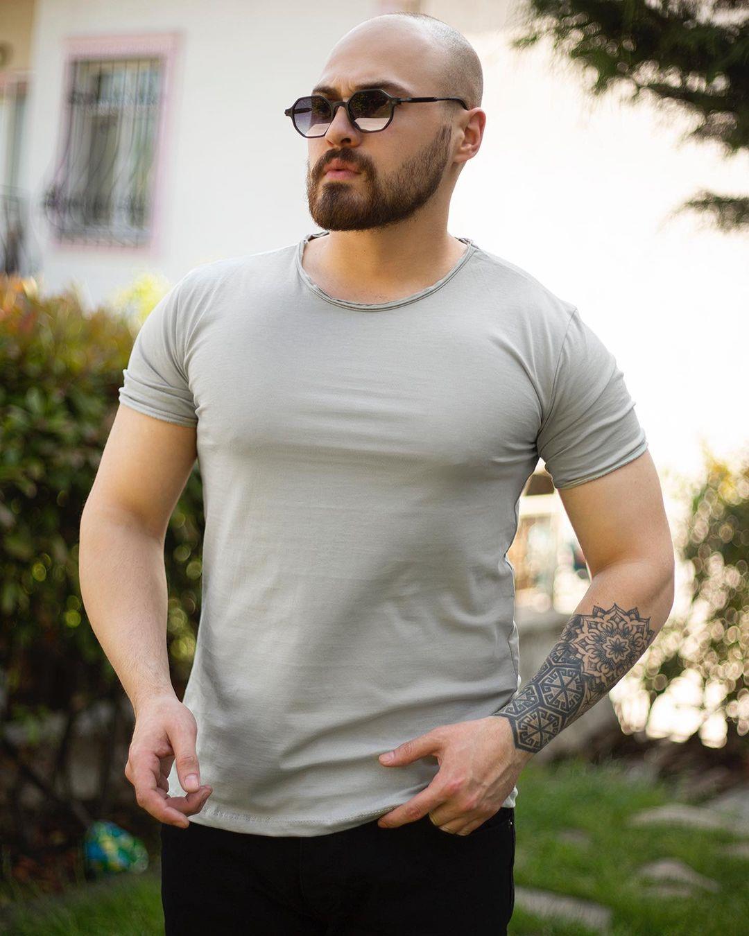Lazer Kesim Slim Fit T-Shirt