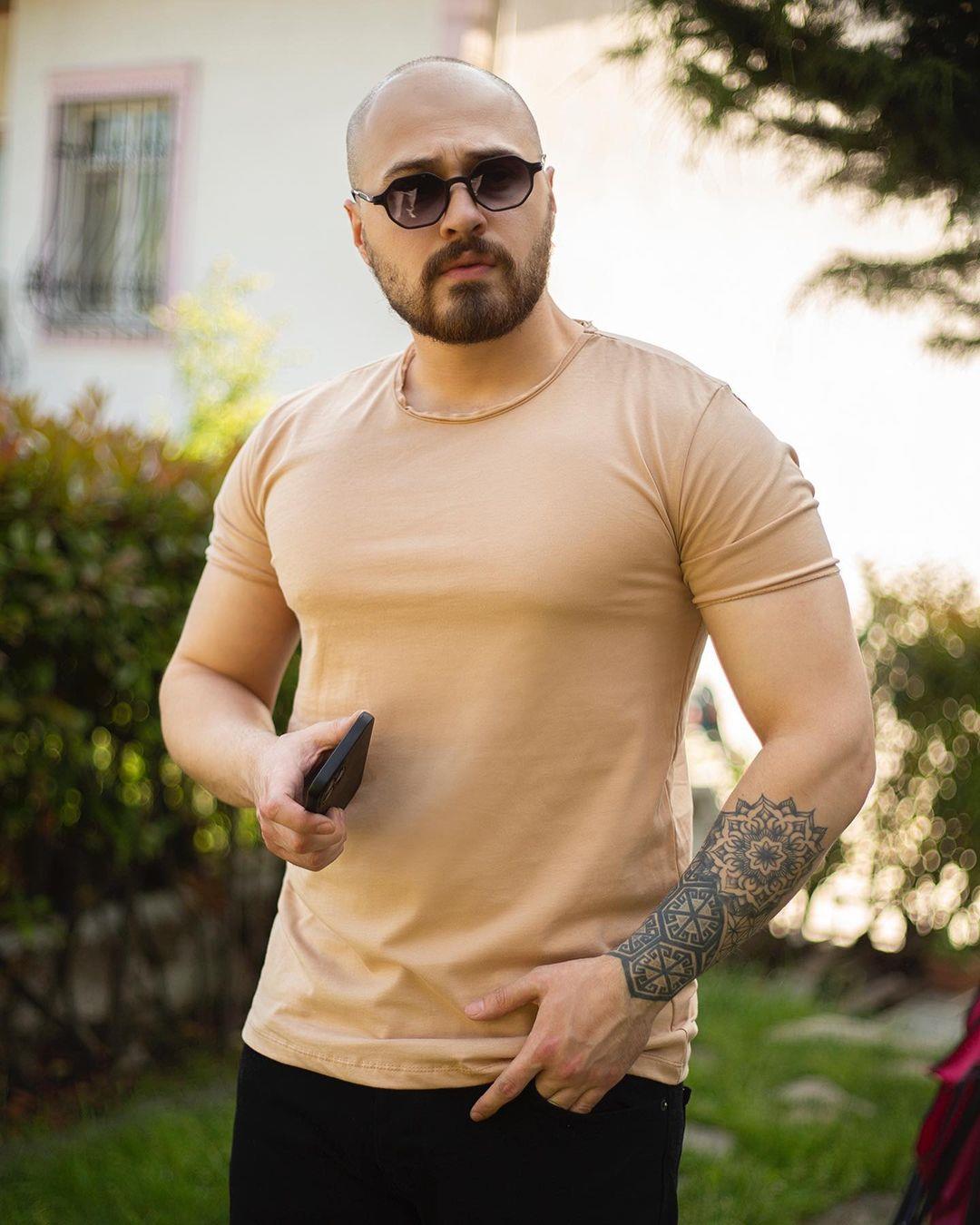 Lazer Kesim Slim Fit T-Shirt