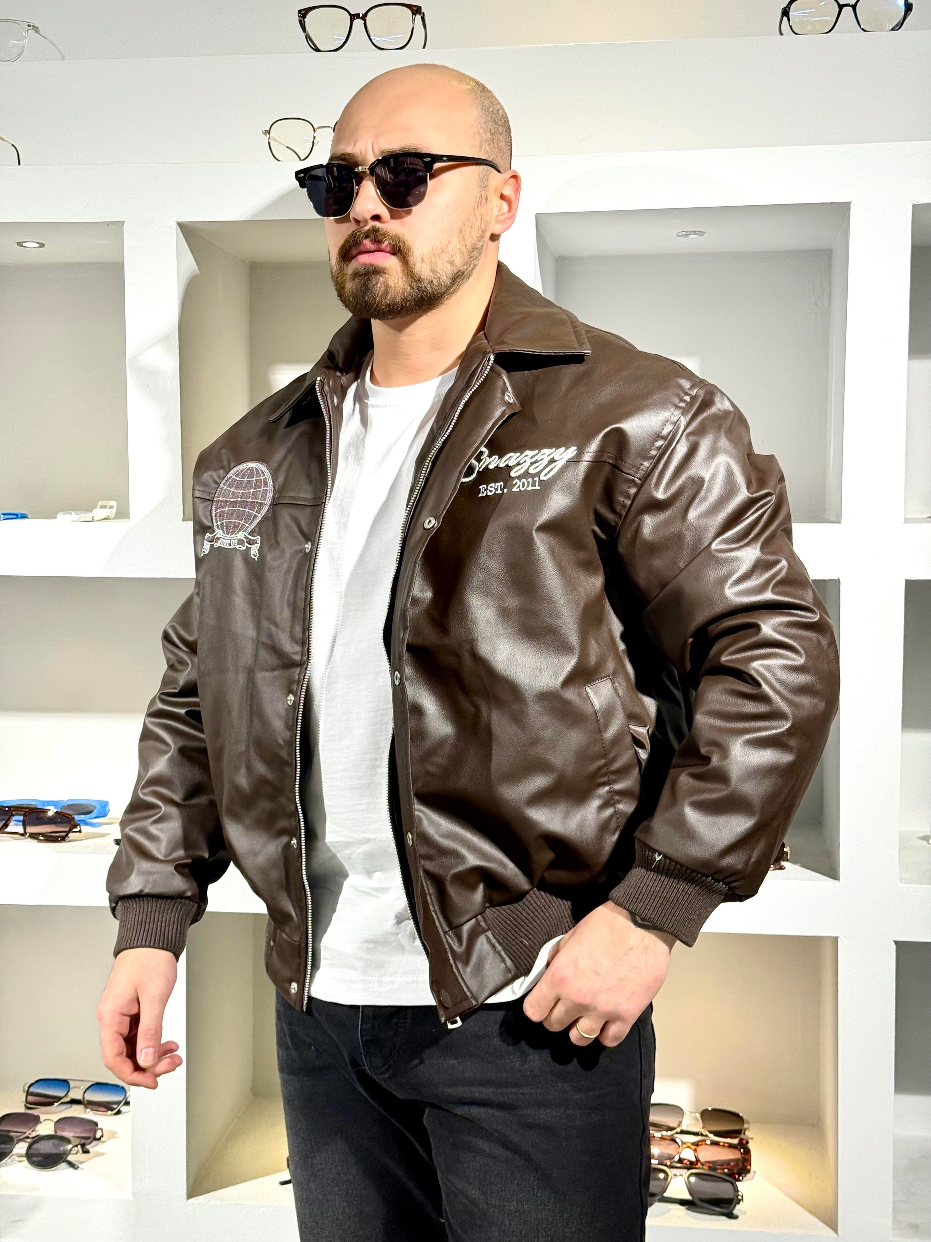 Nakışlı Deri Mont (MTKA70)