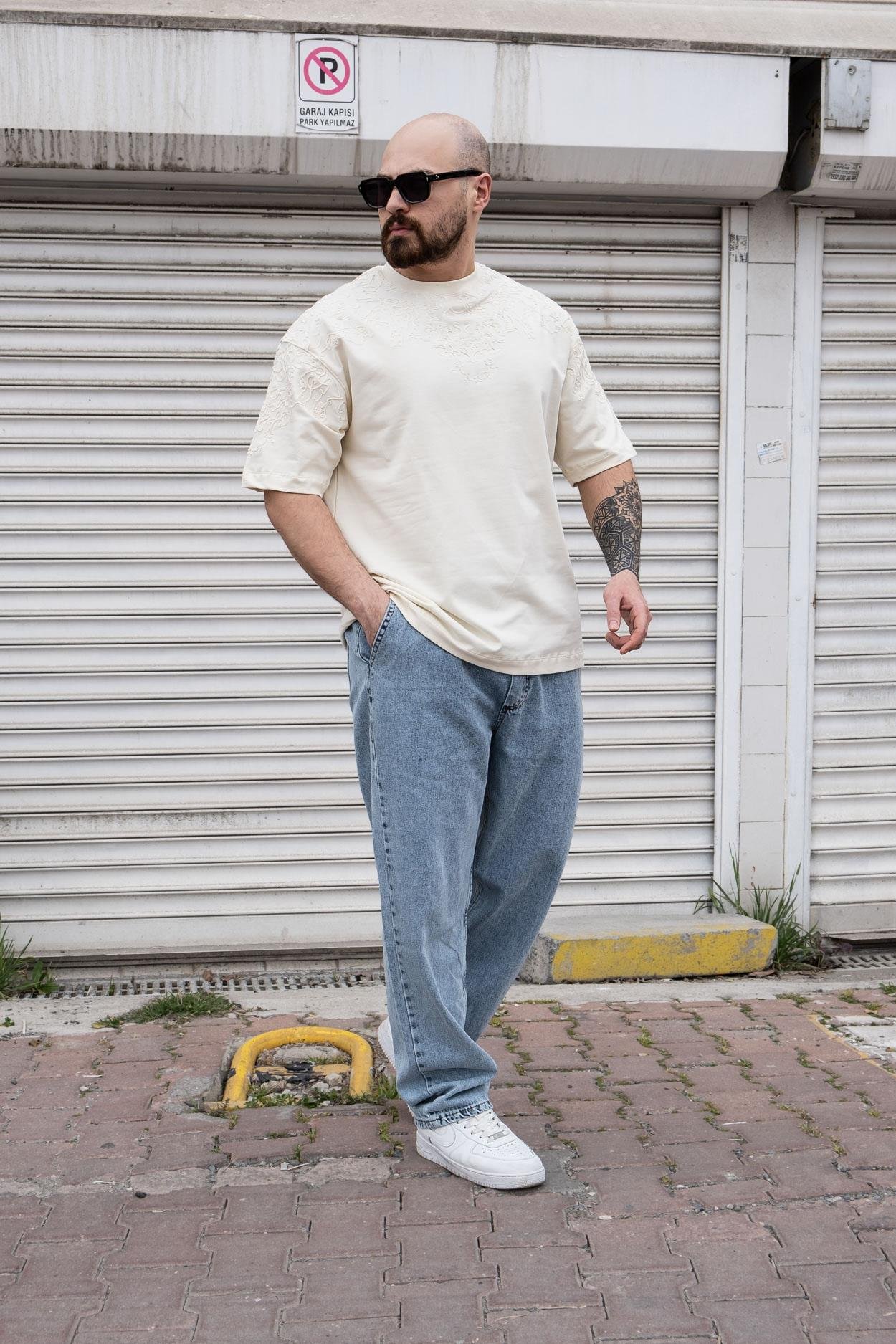 Nakışlı Oversize T-Shirt (TSK09)