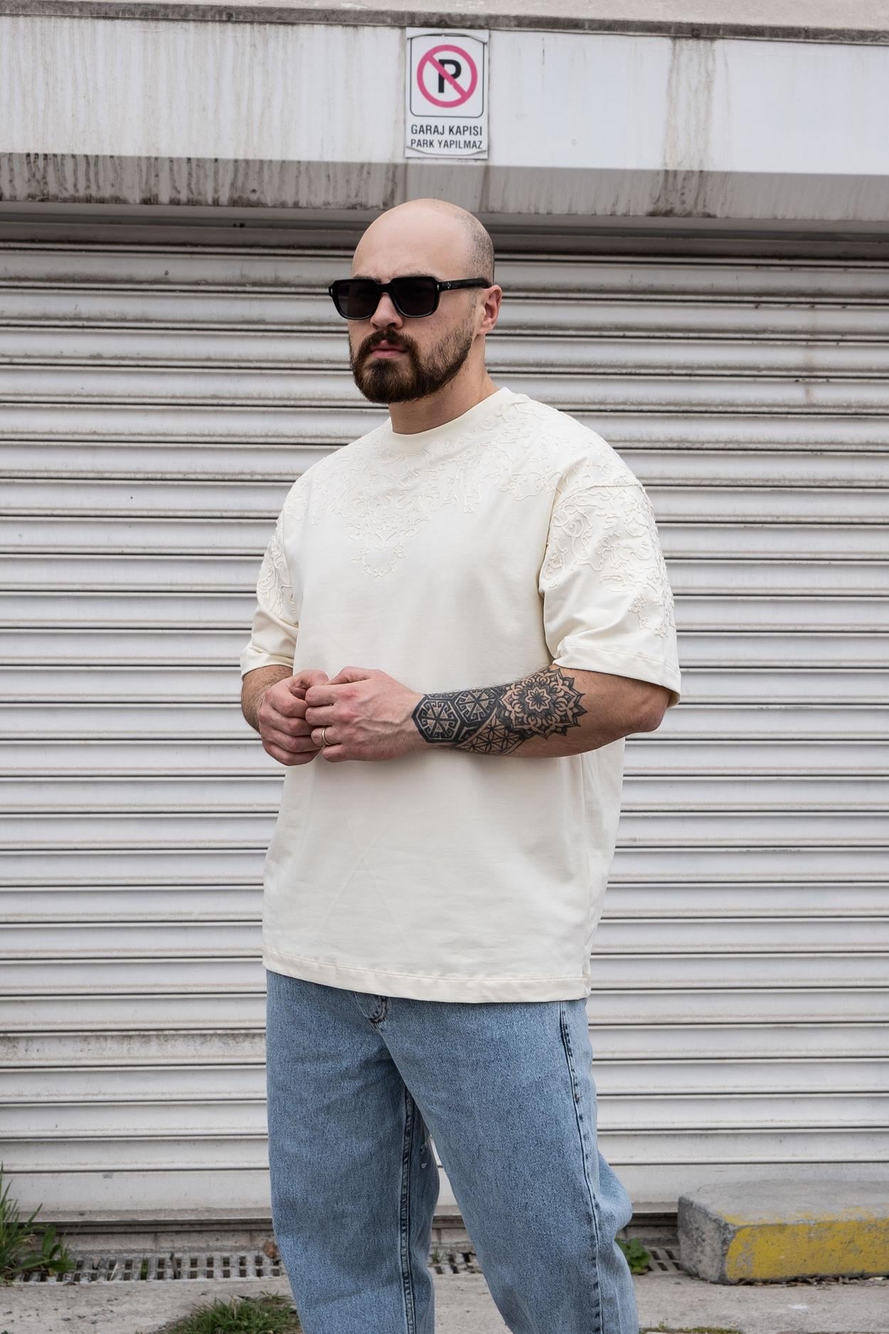 Nakışlı Oversize T-Shirt (TSK09)