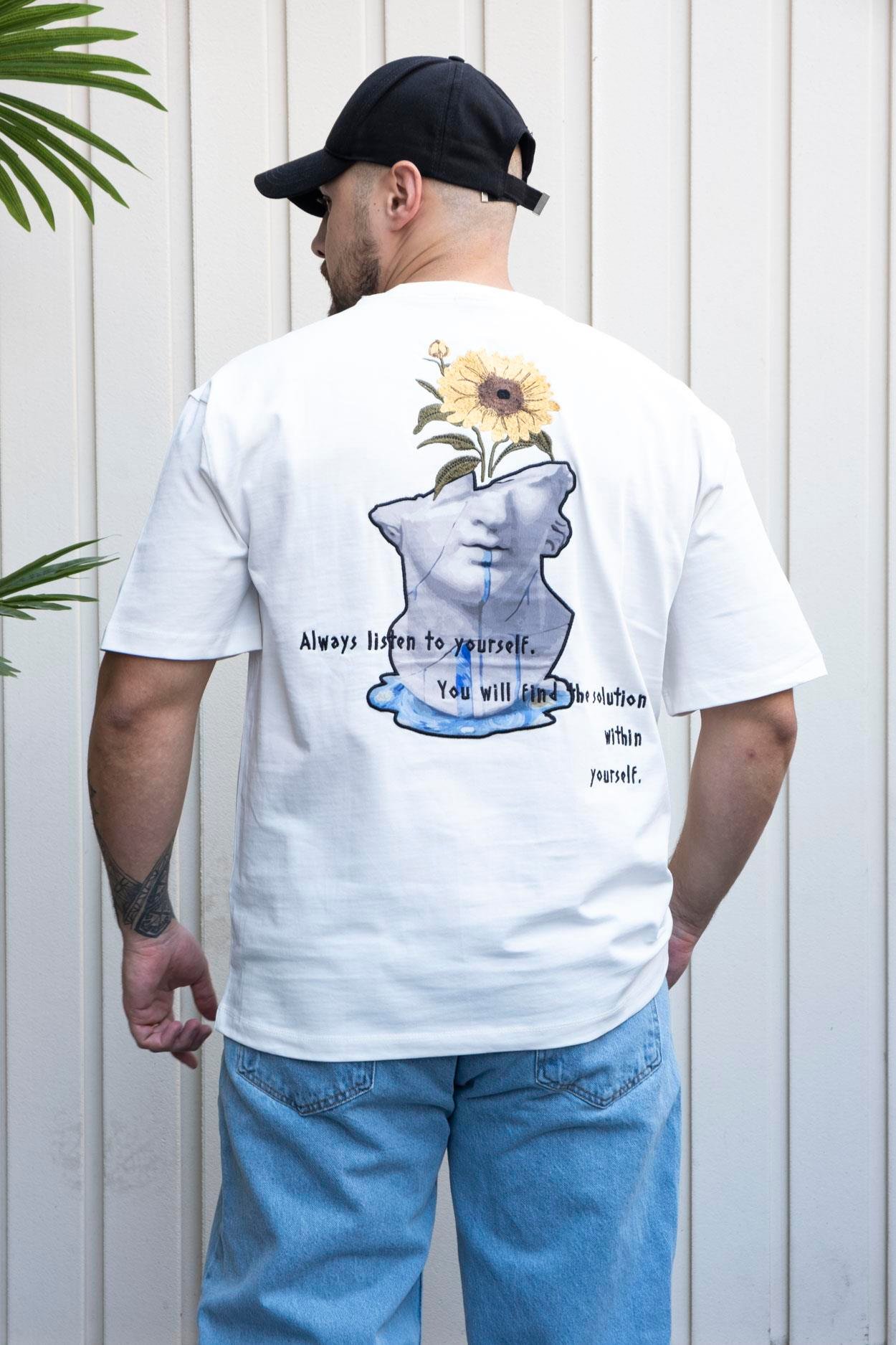 Nakışlı,Baskılı Oversize T-Shirt (YTB07)