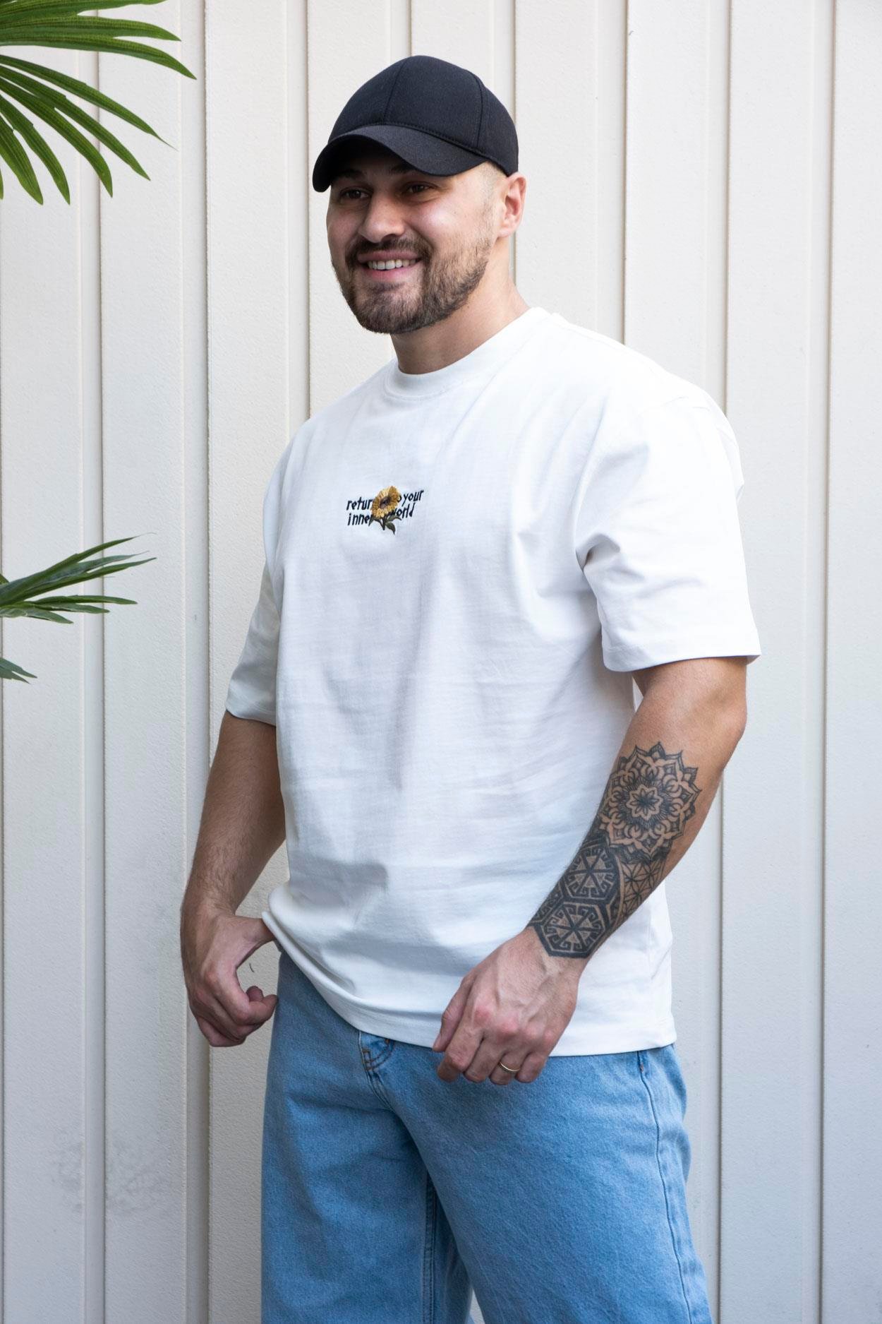 Nakışlı,Baskılı Oversize T-Shirt (YTB07)