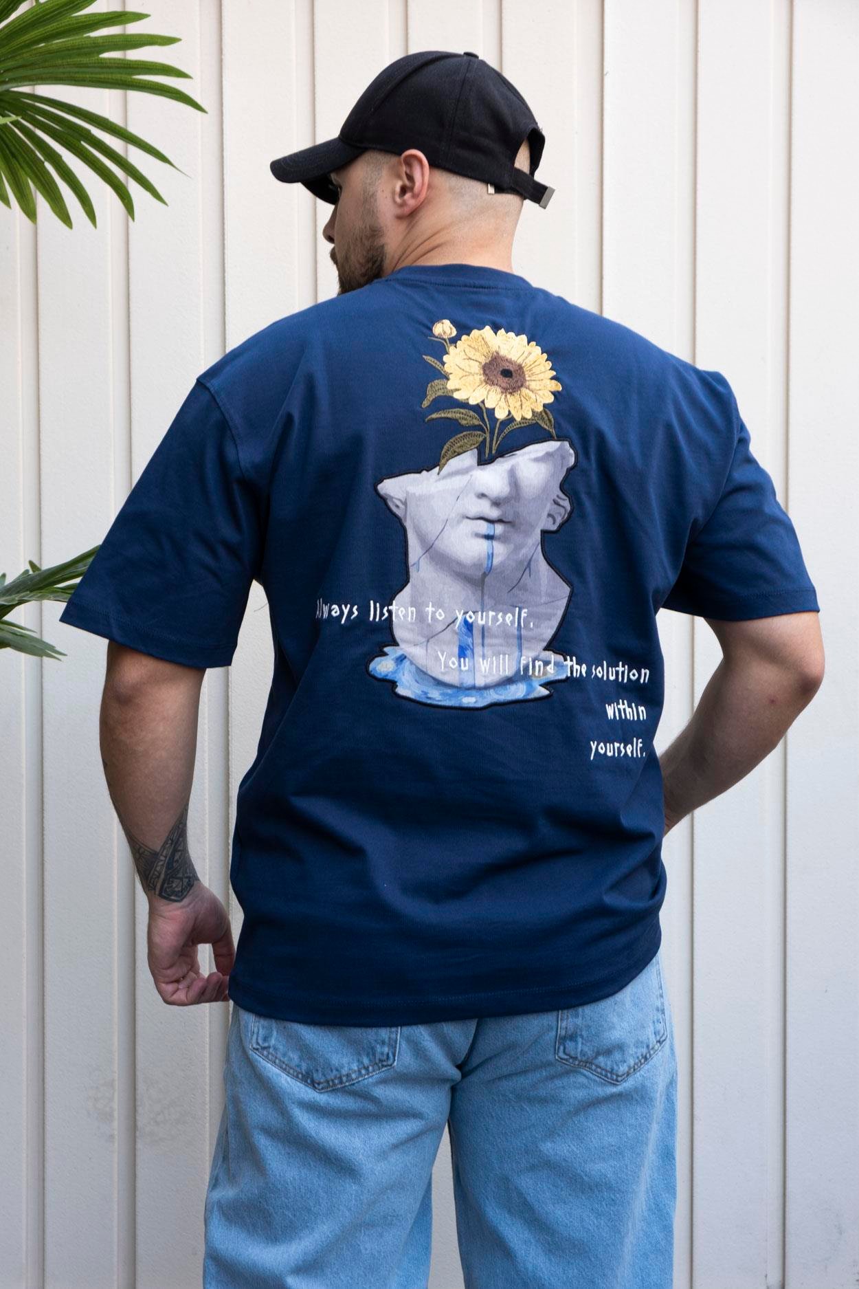 Nakışlı,Baskılı Oversize T-Shirt (YTL07)