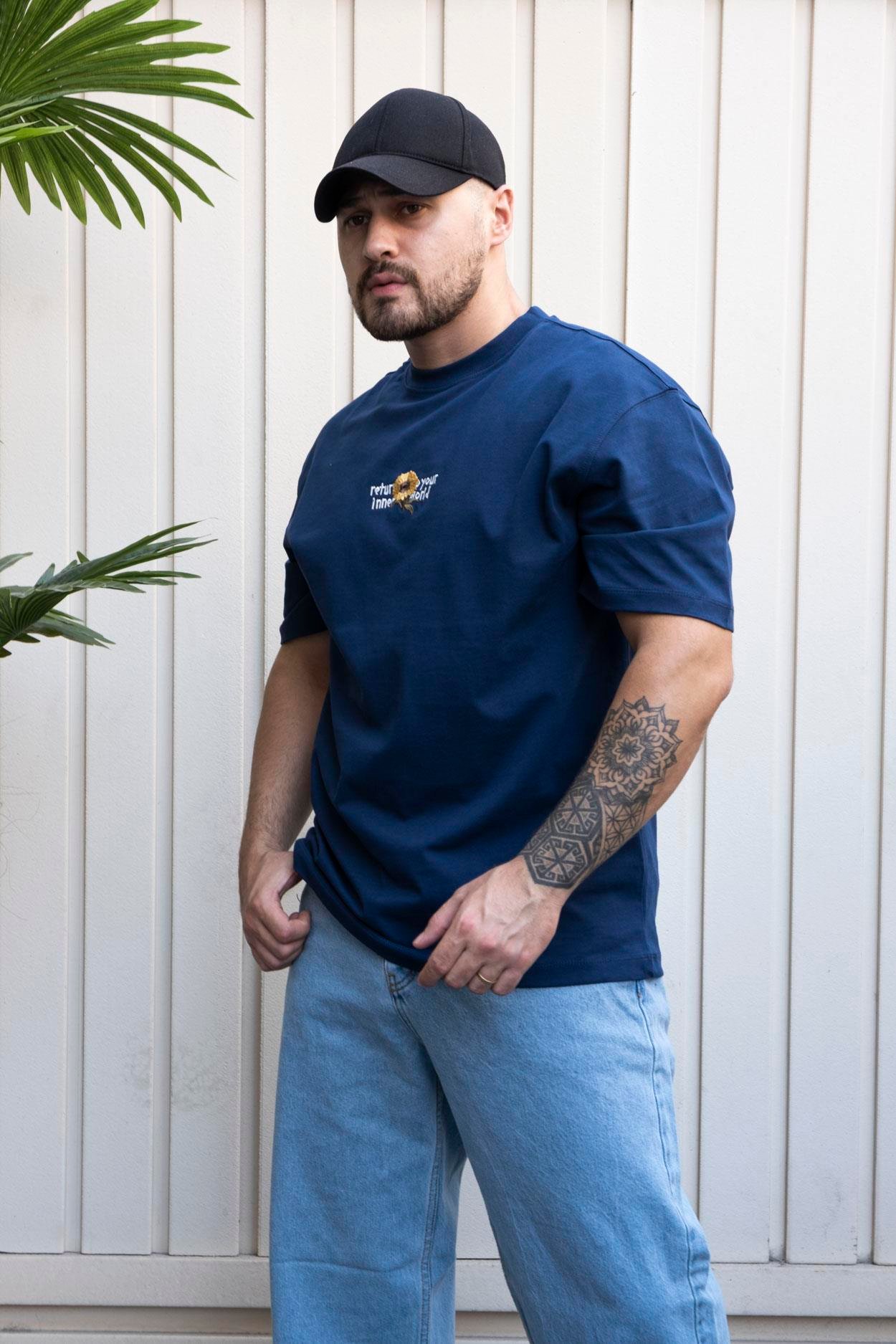 Nakışlı,Baskılı Oversize T-Shirt (YTL07)