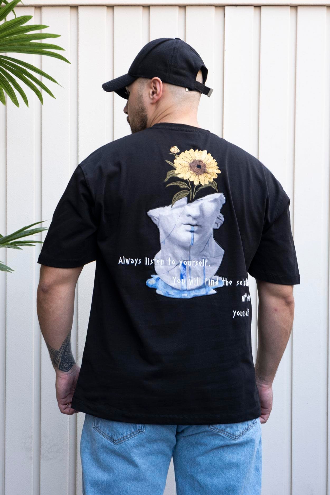 Nakışlı,Baskılı Oversize T-Shirt (YTS07)
