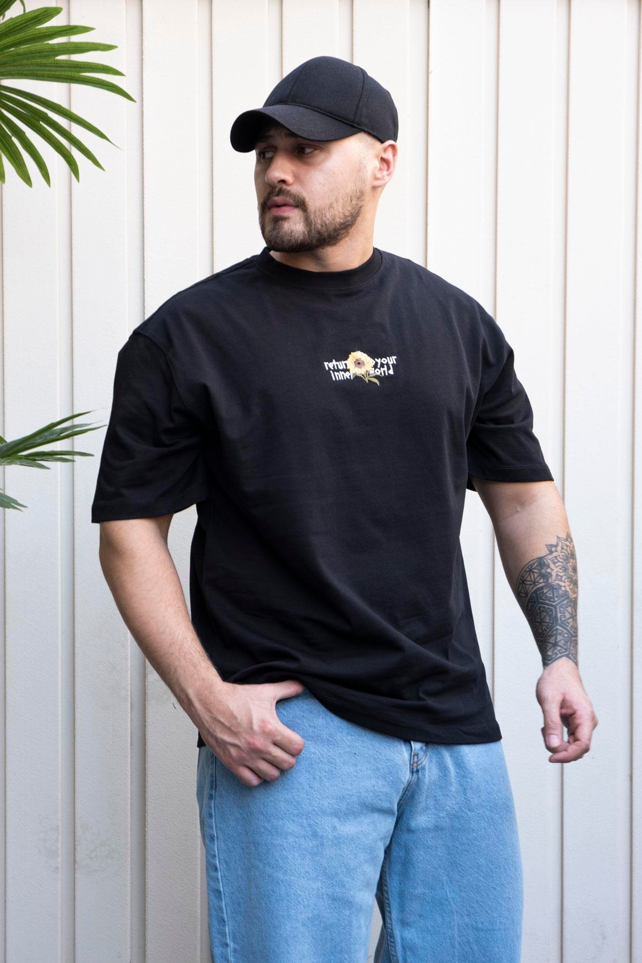 Nakışlı,Baskılı Oversize T-Shirt (YTS07)