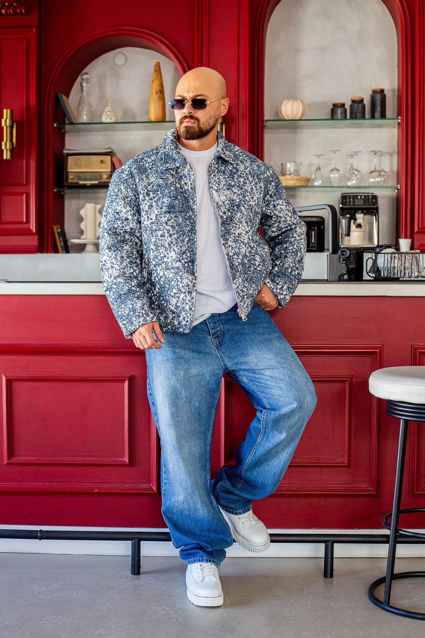 Oversize İçi Dolgulu Rahat Kesim Ceket (MEVM76)