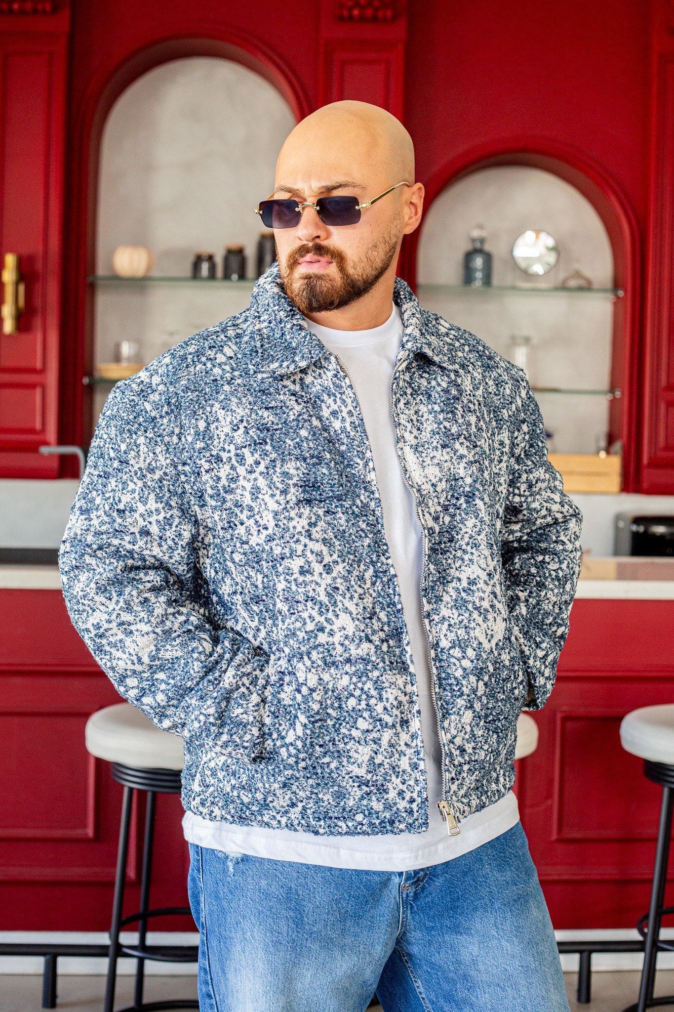 Oversize İçi Dolgulu Rahat Kesim Ceket (MEVM76)