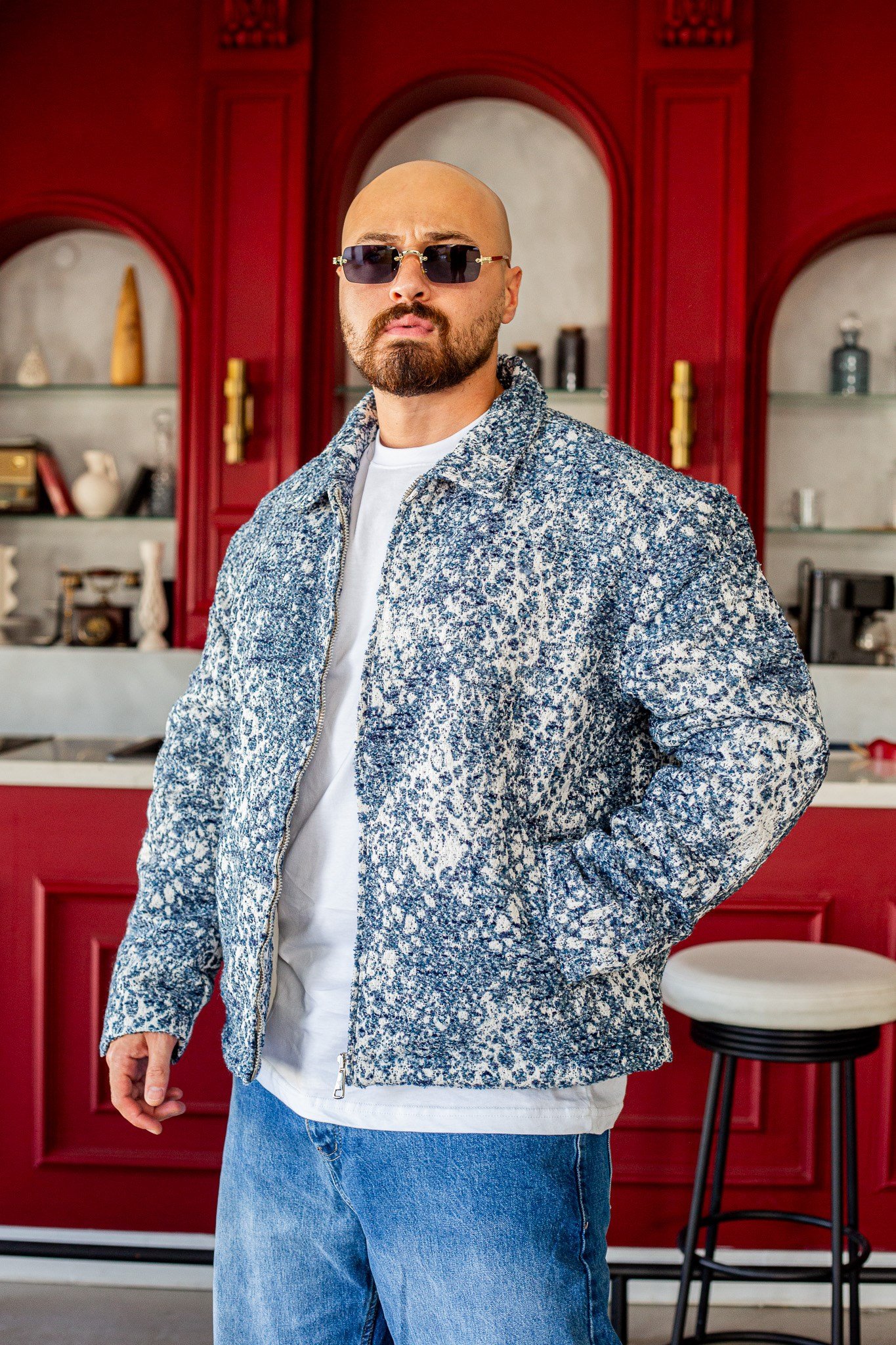 Oversize İçi Dolgulu Rahat Kesim Ceket (MEVM76)