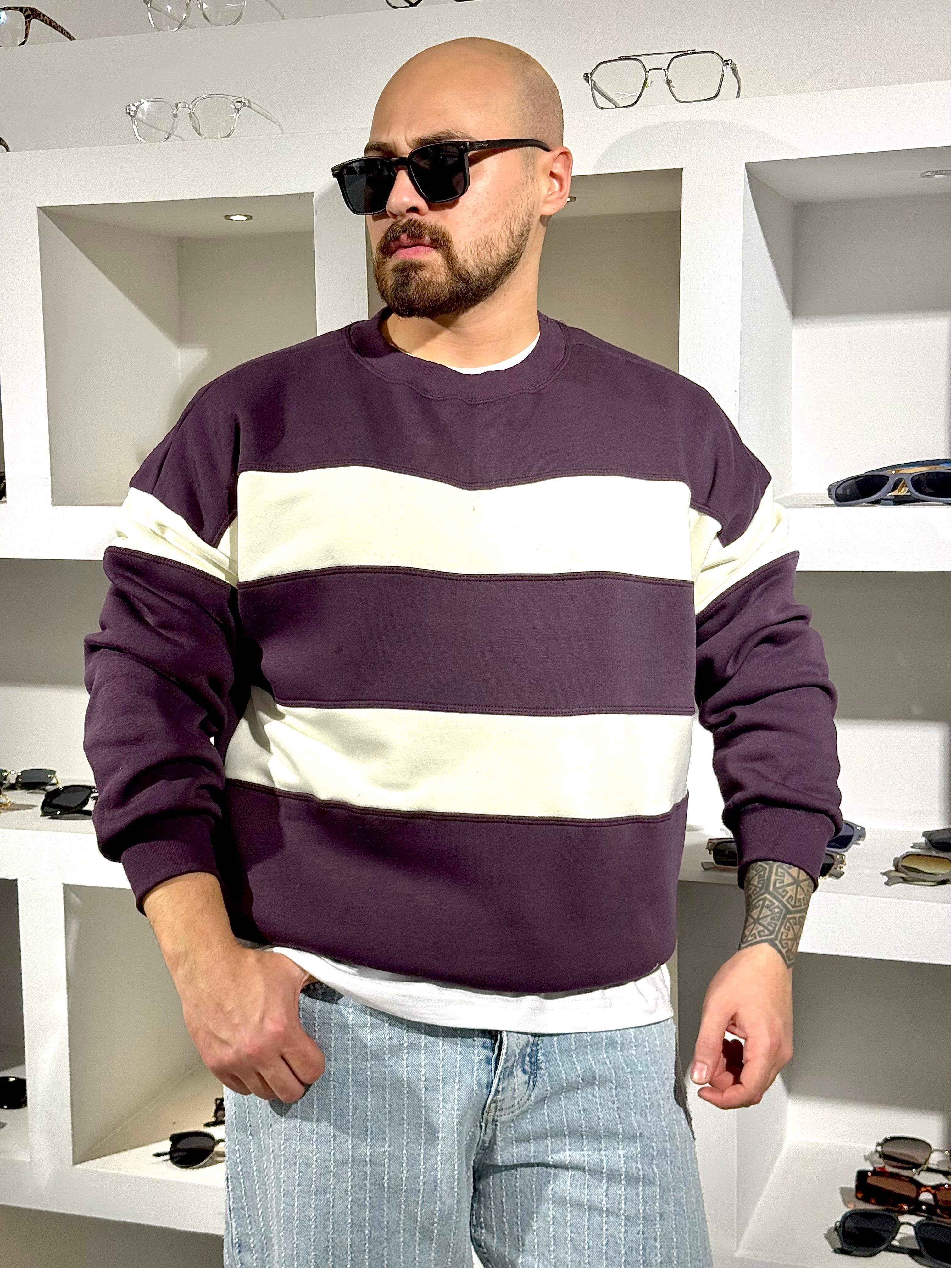 Oversize Şardonlu Kampanyalı Sweatshirt (SVTMO80)