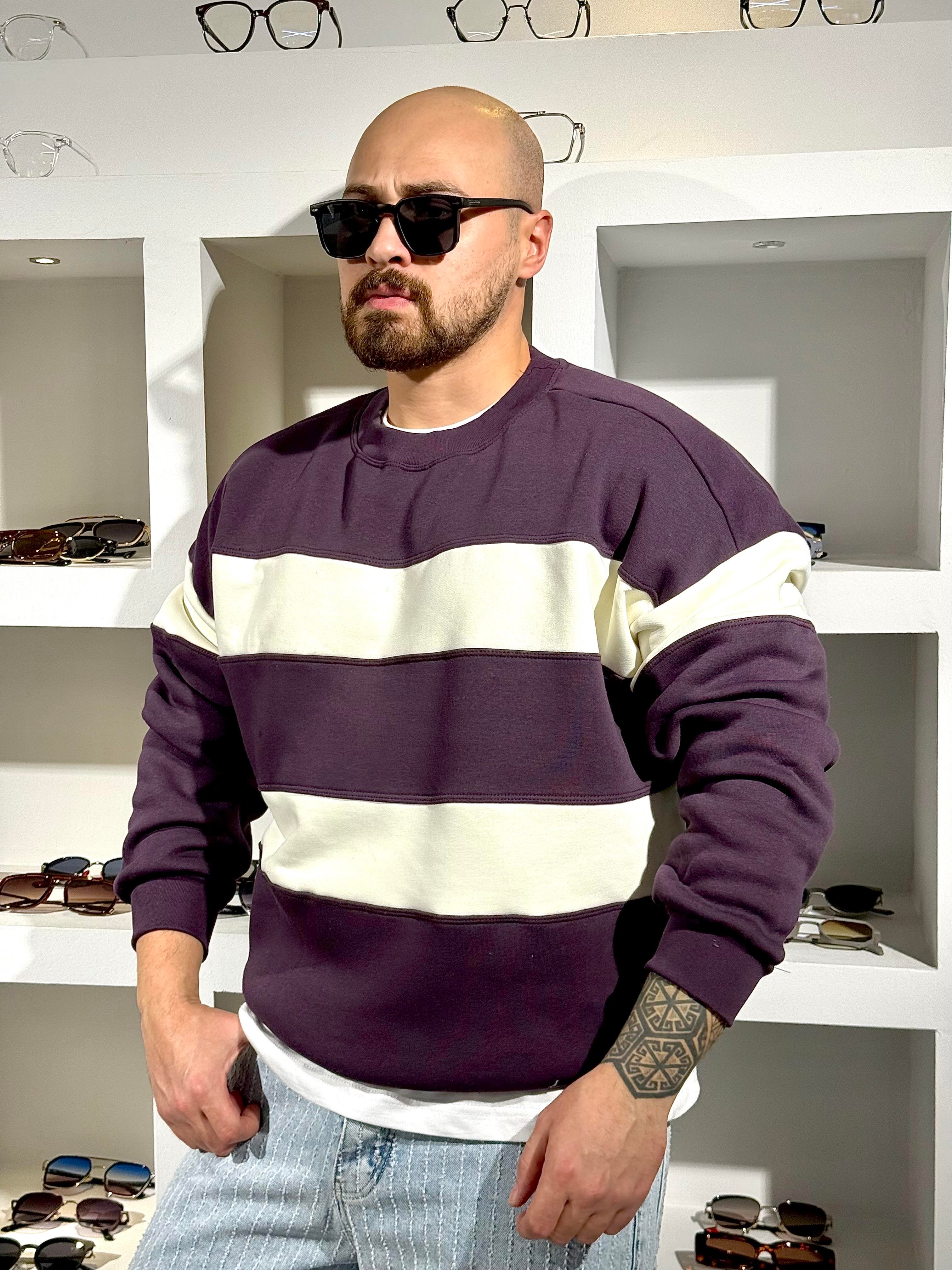 Oversize Şardonlu Kampanyalı Sweatshirt (SVTMO80)