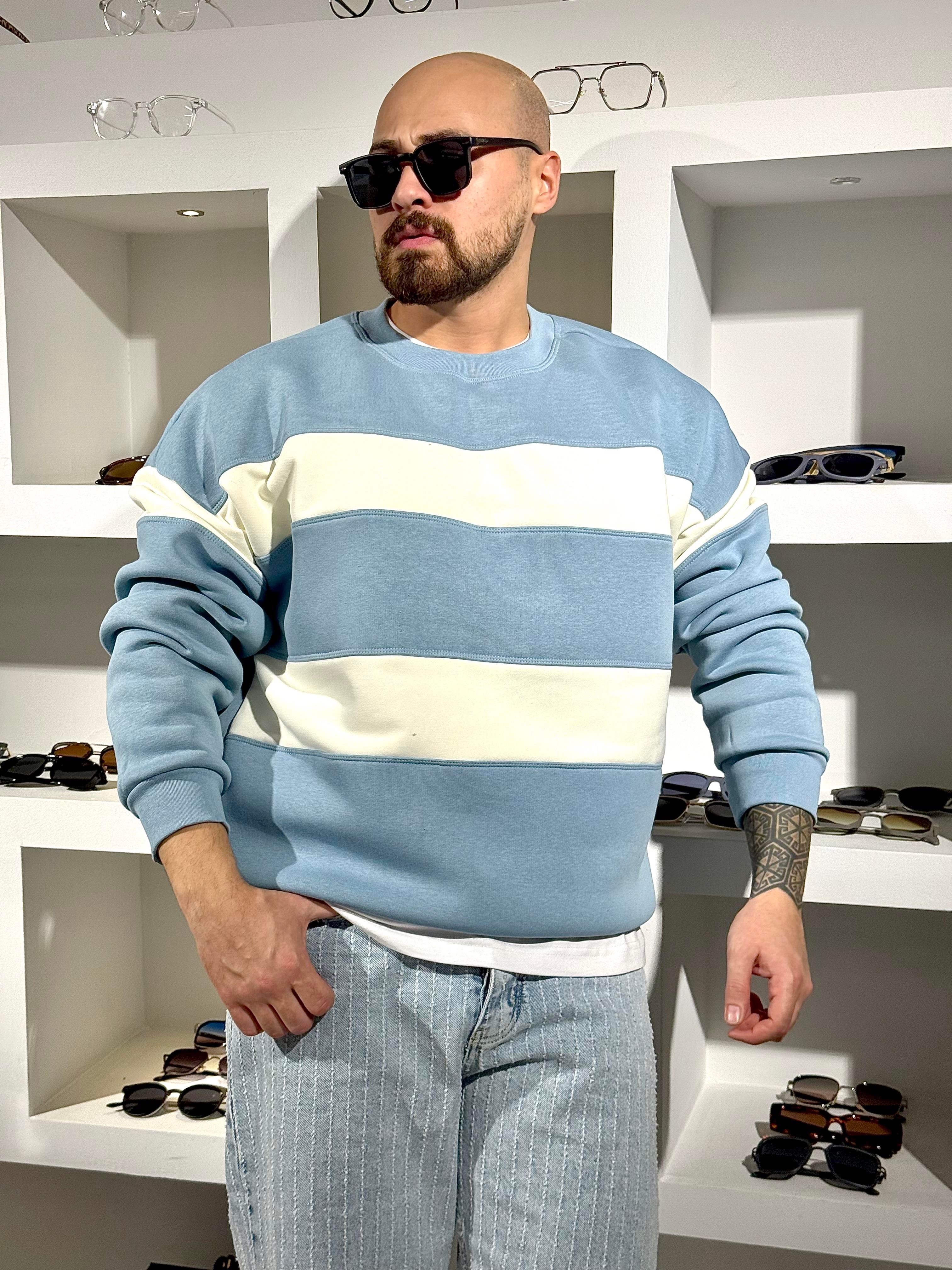 Oversize Şardonlu Kampanyalı Sweatshirt (SVTMA80)