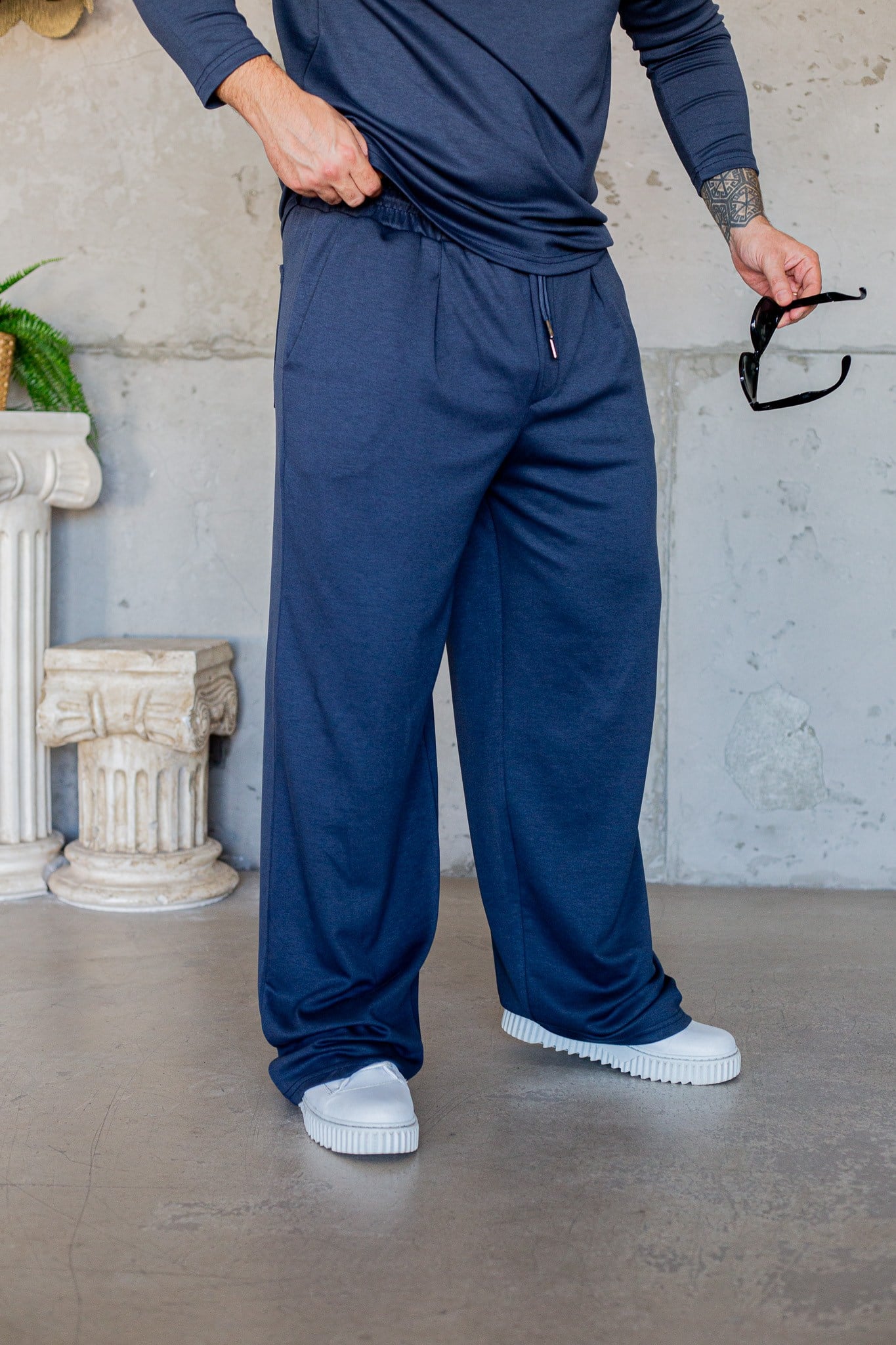Oysho Kumaş Düğme Detaylı Sweat/Jogger Takım (TKL72)