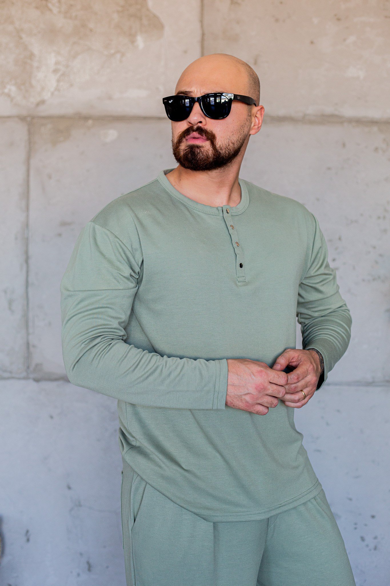 Oysho Kumaş Düğme Detaylı Sweat/Jogger Takım (TKY72)