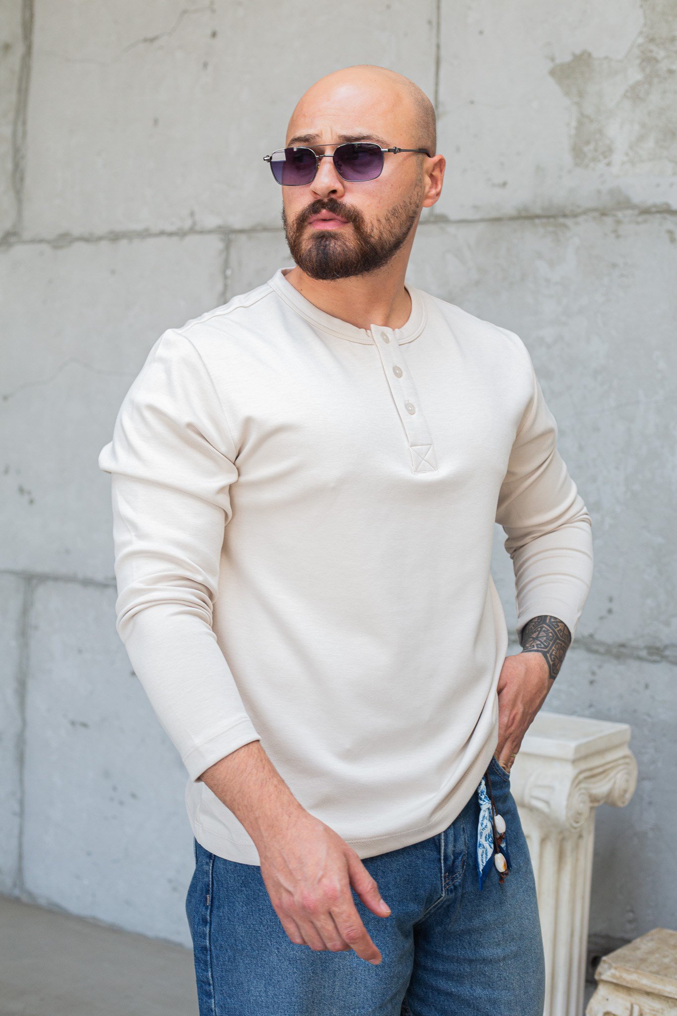 Oysho Kumaş Düğmeli Uzun Kol Sweat (SVTK96)