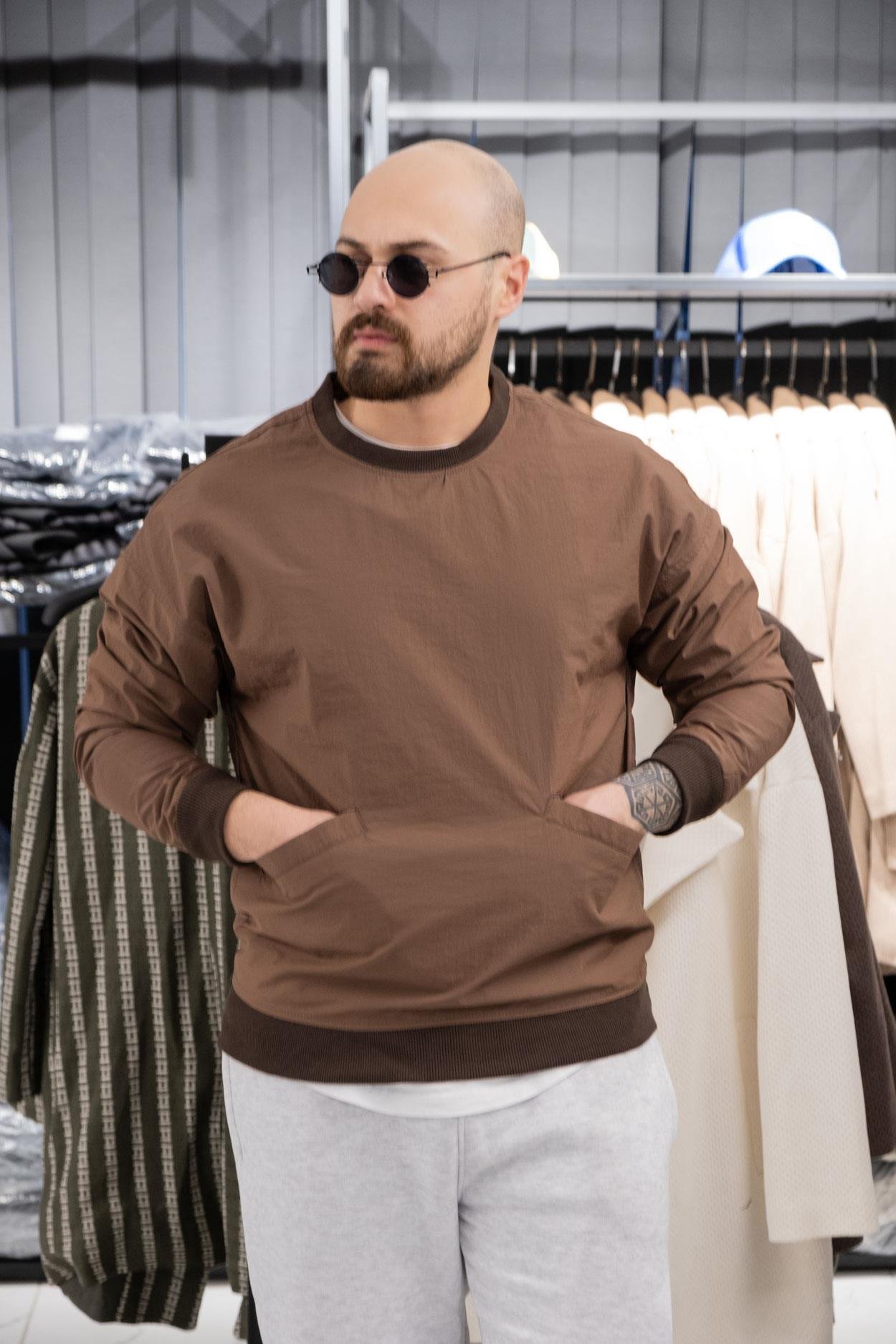 Paraşüt Kumaş Oversize Sweatshirt (K-SWTKA16)