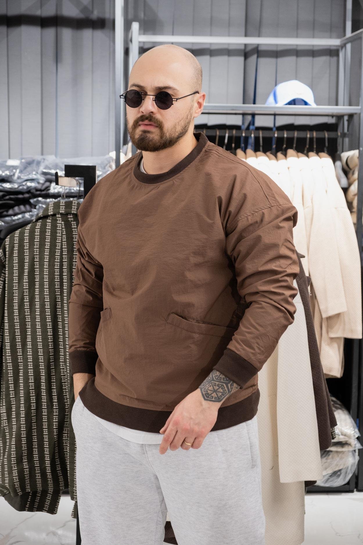 Paraşüt Kumaş Oversize Sweatshirt (K-SWTKA16)