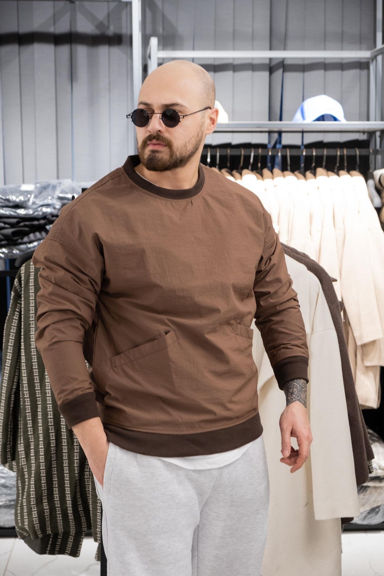 Paraşüt Kumaş Oversize Sweatshirt (K-SWTKA16)