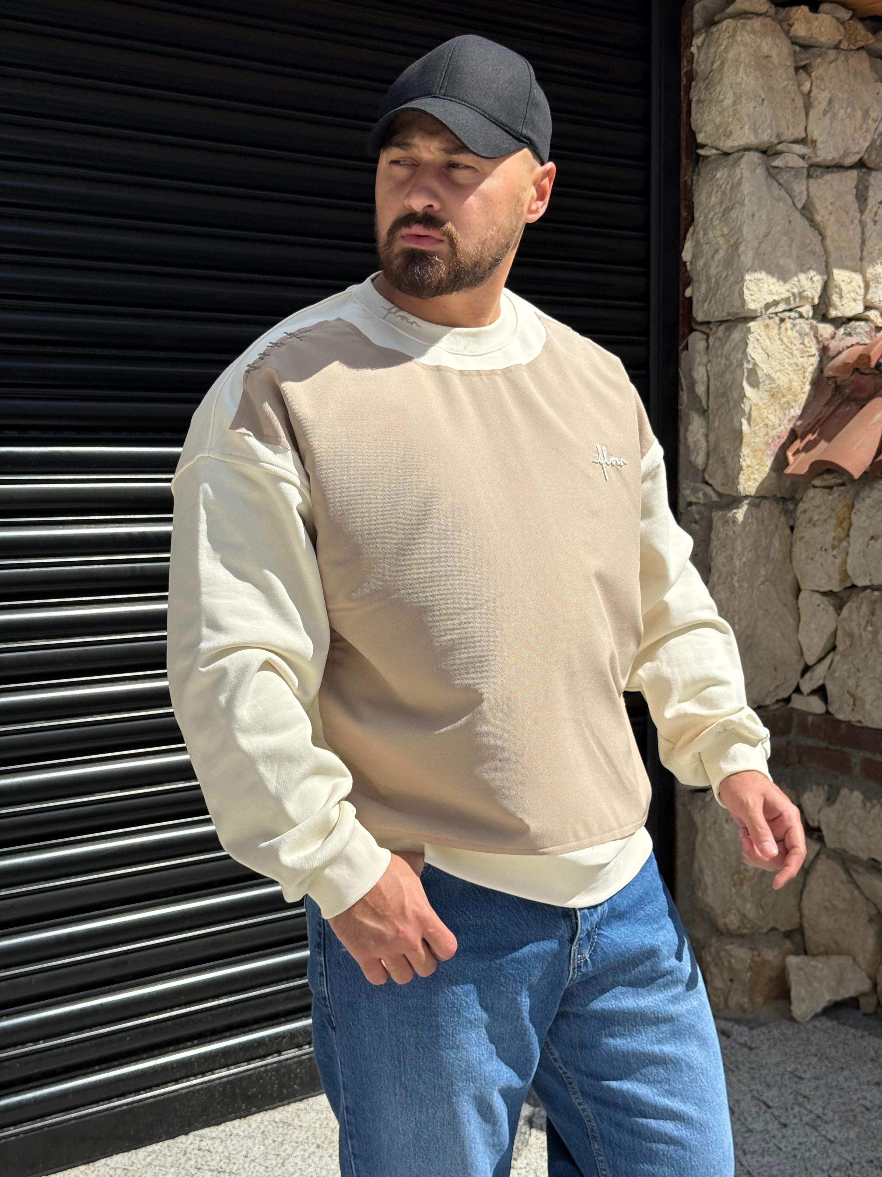 Parça Detaylı Üç İplik Sweatshirt (SVTKR51)