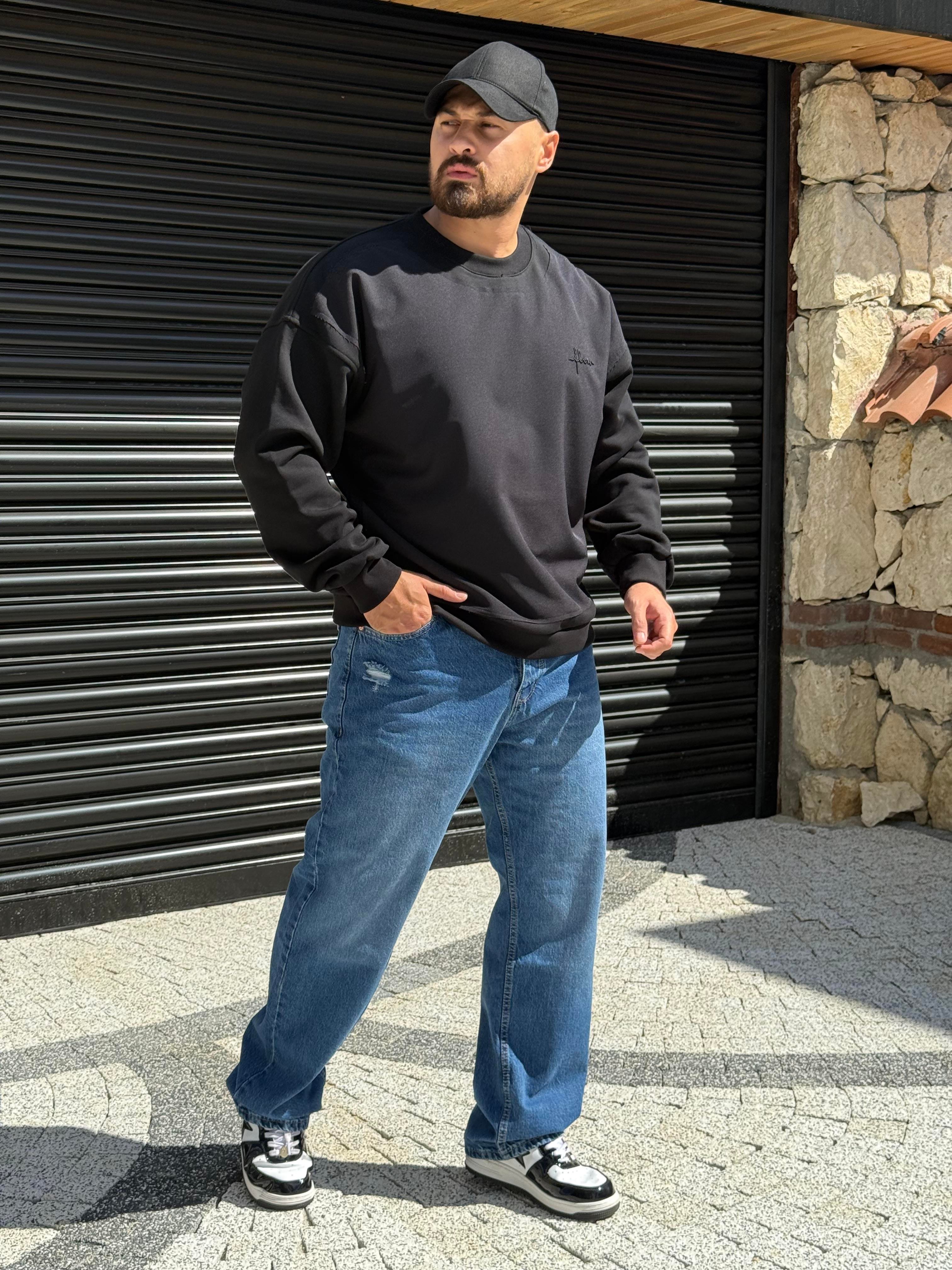 Parça Detaylı Üç İplik Sweatshirt (SVTS51)