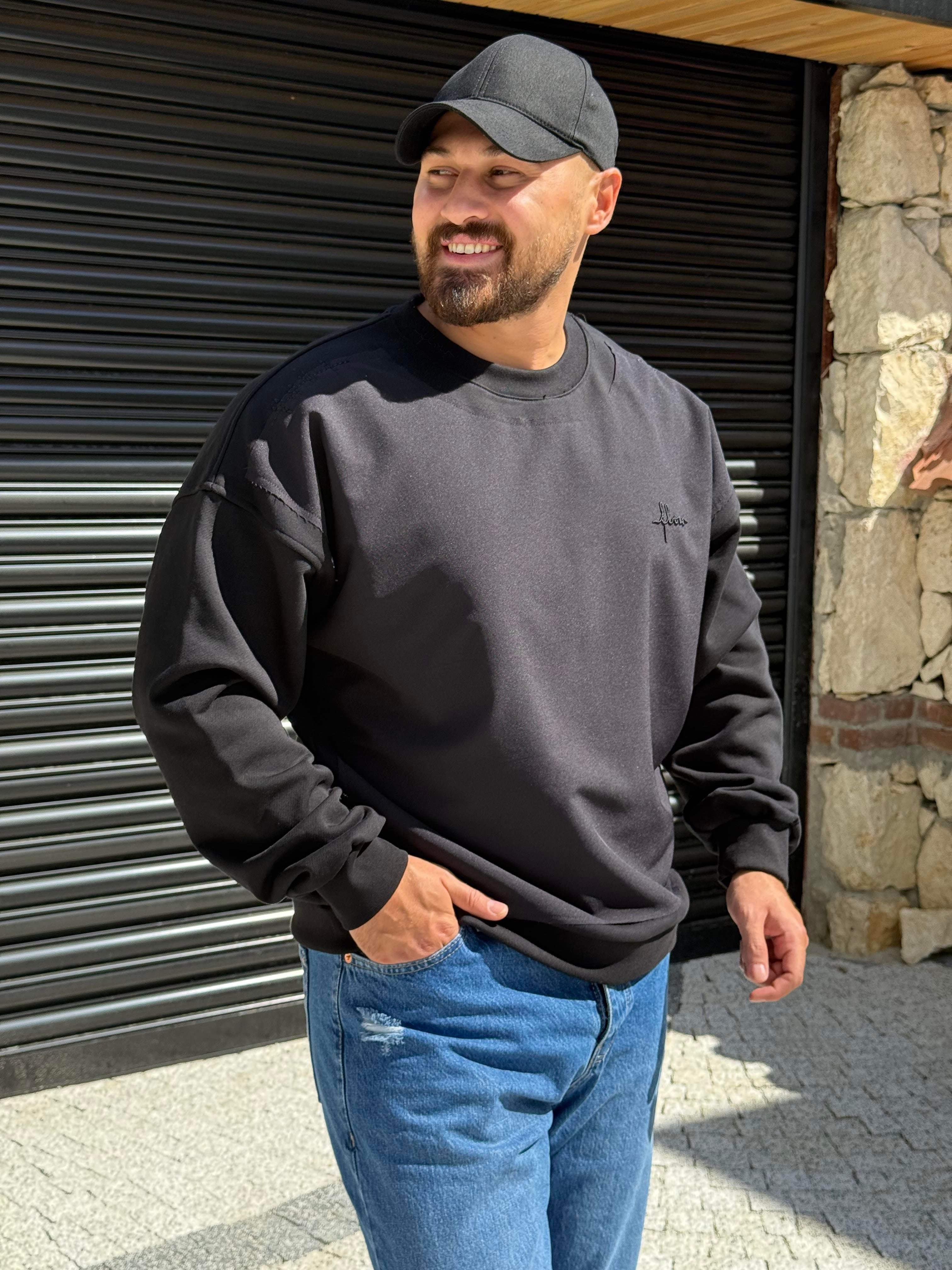 Parça Detaylı Üç İplik Sweatshirt (SVTS51)
